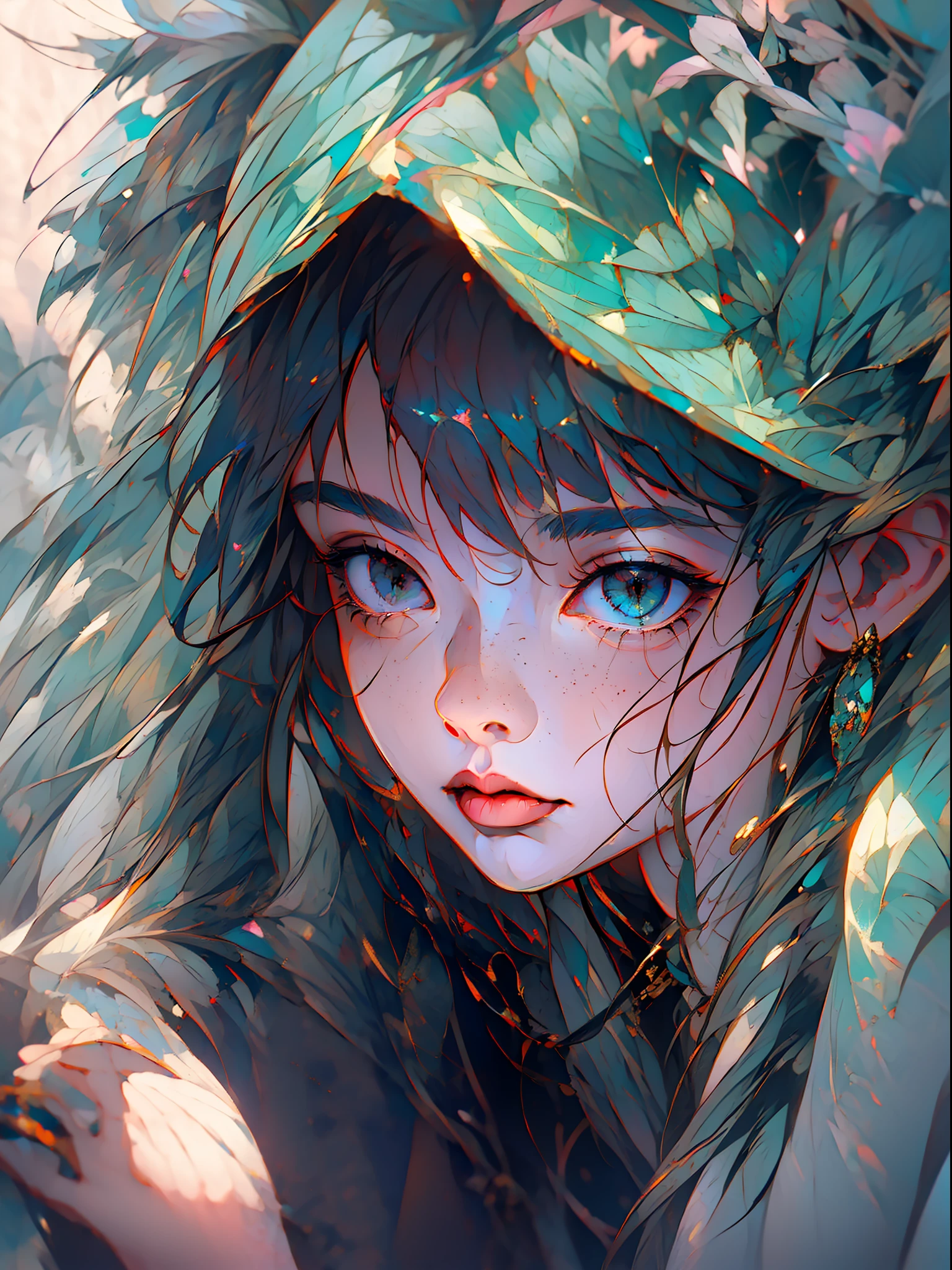 (detailed and realistic portrait of a beautiful goddess with a clean face), (round eyes and long flutters hair shot outside),staring at camera,magical photography, dramatic lighting, photo realism, ultra-detailed,
intimate portrait composition, (centered image composition),(close up shot:1.6),best quality,f/1. 8, 85mm,
(28years asian woman), black_hair,(black_eyes:1.2),(bangs),makeup,white_dress,
(hazy blue_sky_background)