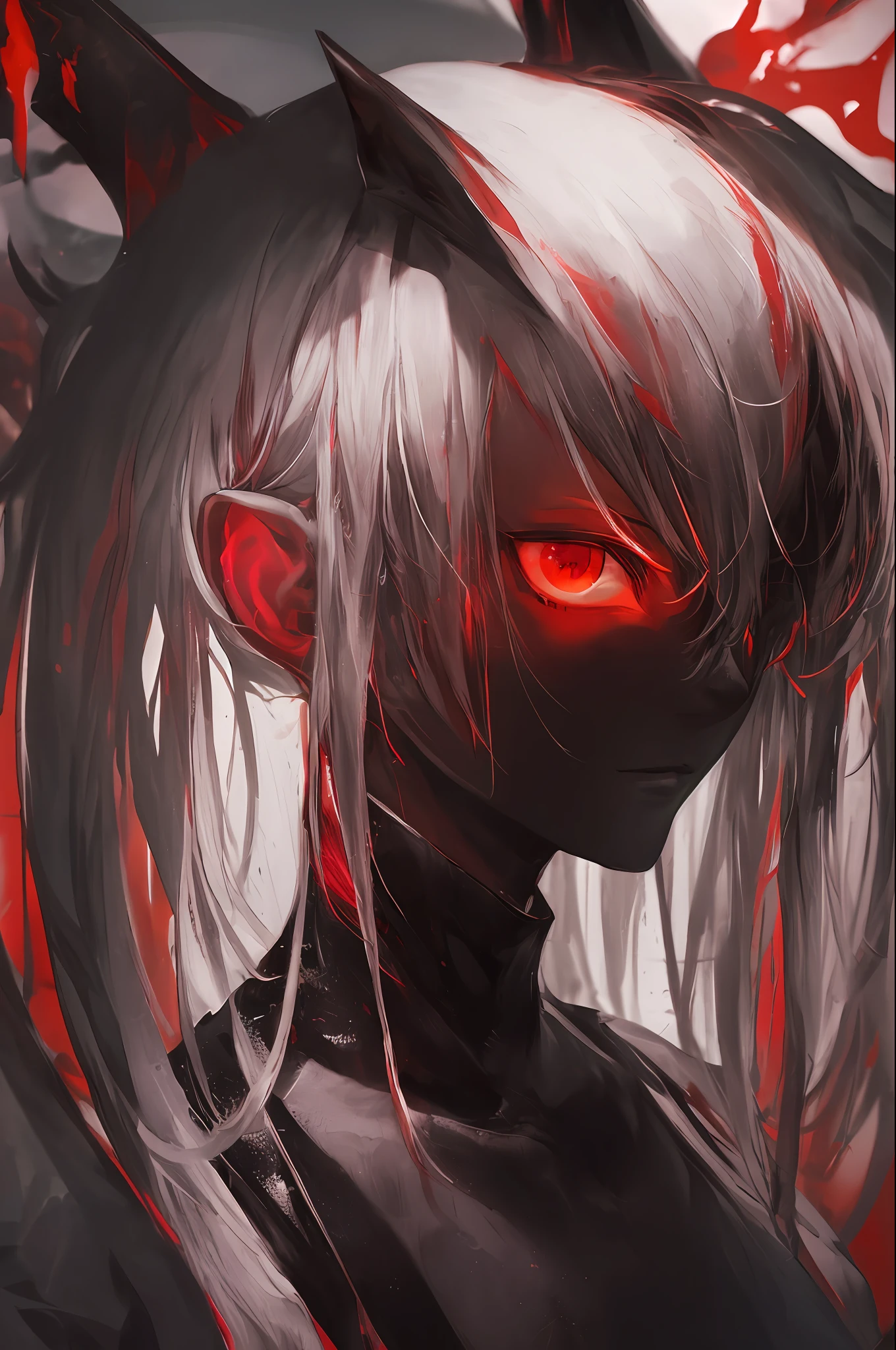 masterpiece, best quality, high quality,(a dark shapeless creature with a dark red glow and red eyes and surrounded by darkness:1.2), (darkness:1.2), abstraction, abyssopelagic, award winning photography, Depth of Field, HDR, extremely detailed, trending on artstation, trending on CGsociety, Intricate, High Detail,
