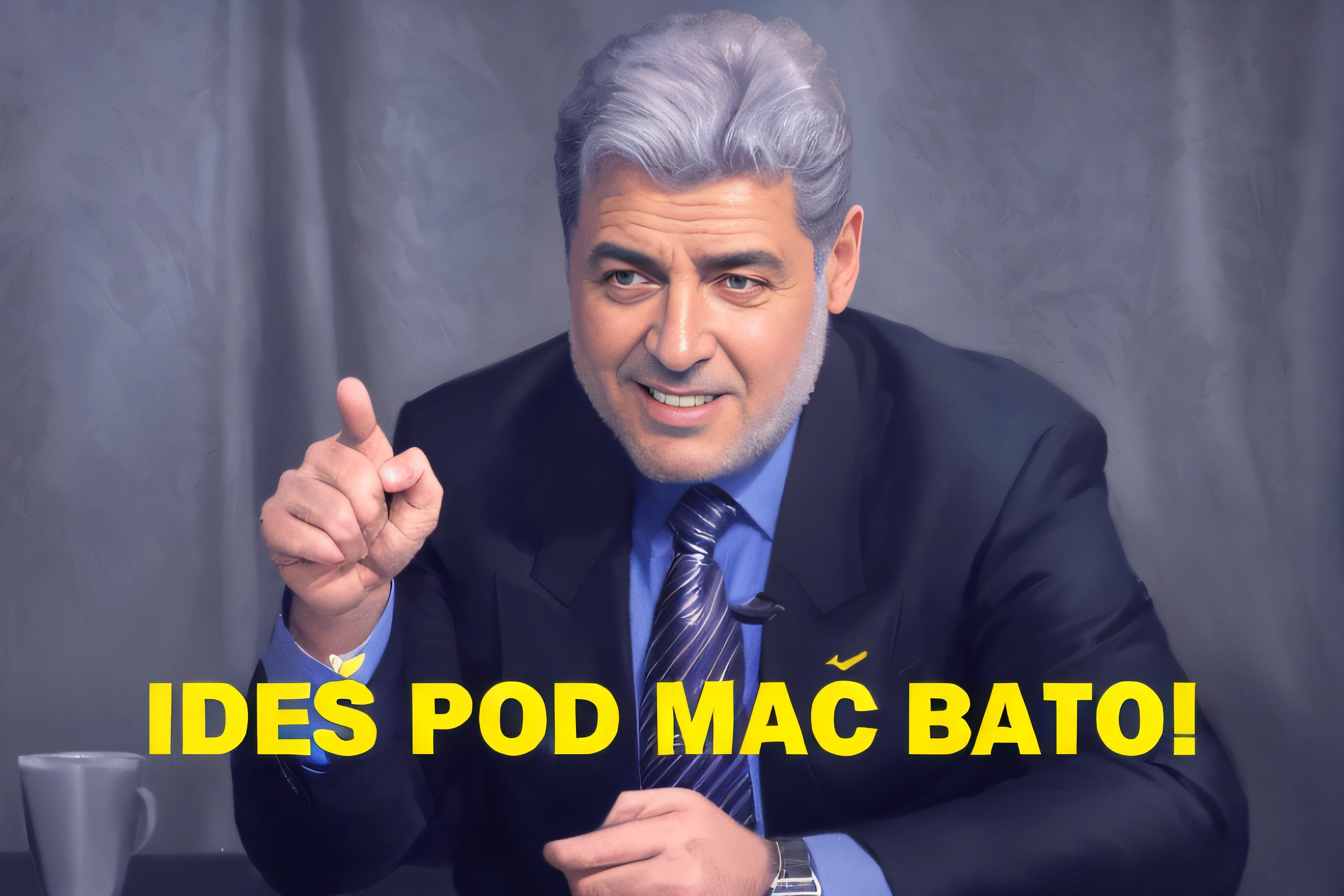 arafed image of a man in a suit pointing at something, basil gogos, mack sztaba, youtube thumbnail, max bedulenko, cristi balanescu, pod, victo nga, by László Talkative, riabovitchev, emad mostaque--q 2