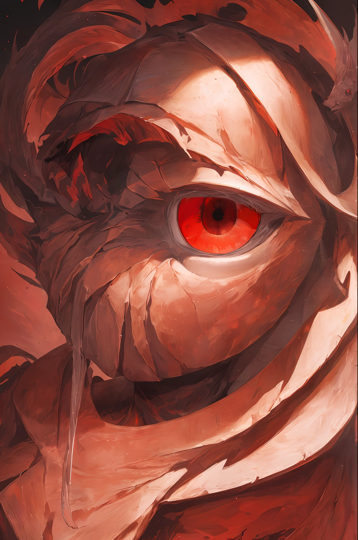 masterpiece, best quality, high quality,(a dark shapeless creature with a dark red glow and red eyes and surrounded by darkness:1.2), (darkness:1.2), abstraction, abyssopelagic, award winning photography, Depth of Field, HDR, extremely detailed, trending on artstation, trending on CGsociety, Intricate, High Detail,