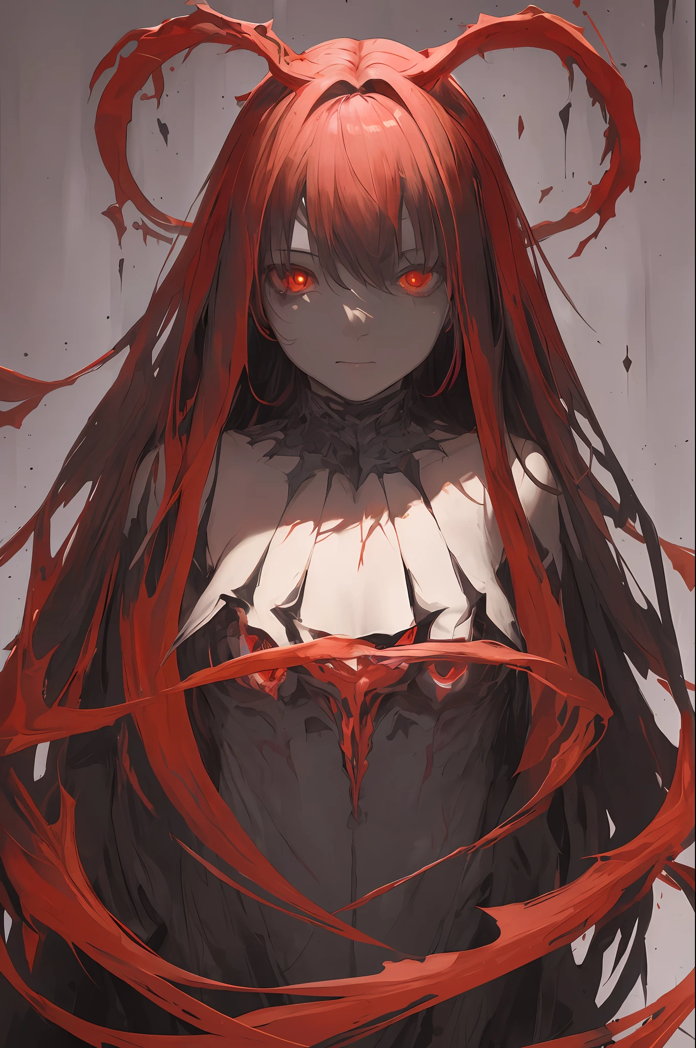 masterpiece, best quality, high quality,(a dark shapeless creature with a dark red glow and red eyes and surrounded by darkness:1.2), (darkness:1.2), abstraction, abyssopelagic, award winning photography, Depth of Field, HDR, extremely detailed, trending on artstation, trending on CGsociety, Intricate, High Detail,