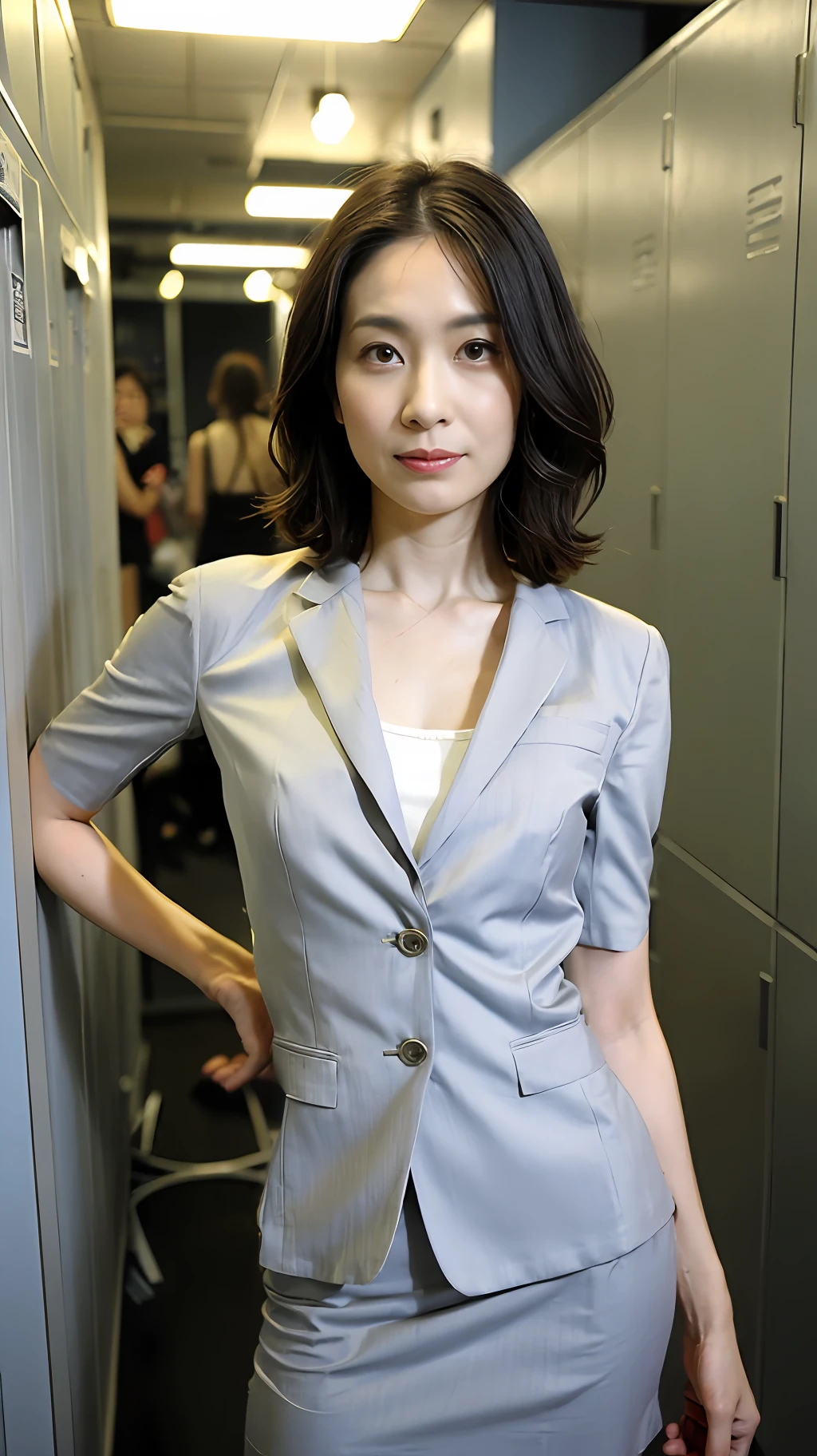 (suits、skirt by the、panthyhose:1.5)