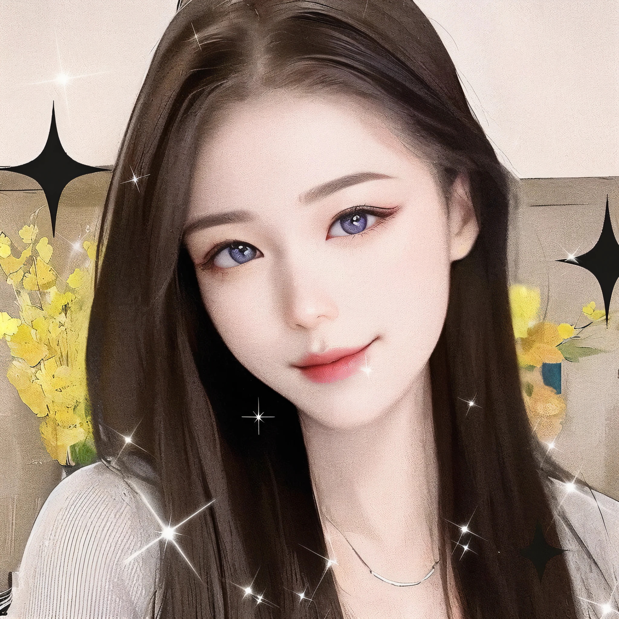 there is a woman with long hair and a necklace on, ulzzang, tzuyu from twice, dilraba dilmurat, portait photo profile picture, sakimichan, blackpink jennie, inspired by Sim Sa-jeong, xision wu, gongbi, wan adorable korean face, korean girl, young adorable korean face, realistic. cheng yi