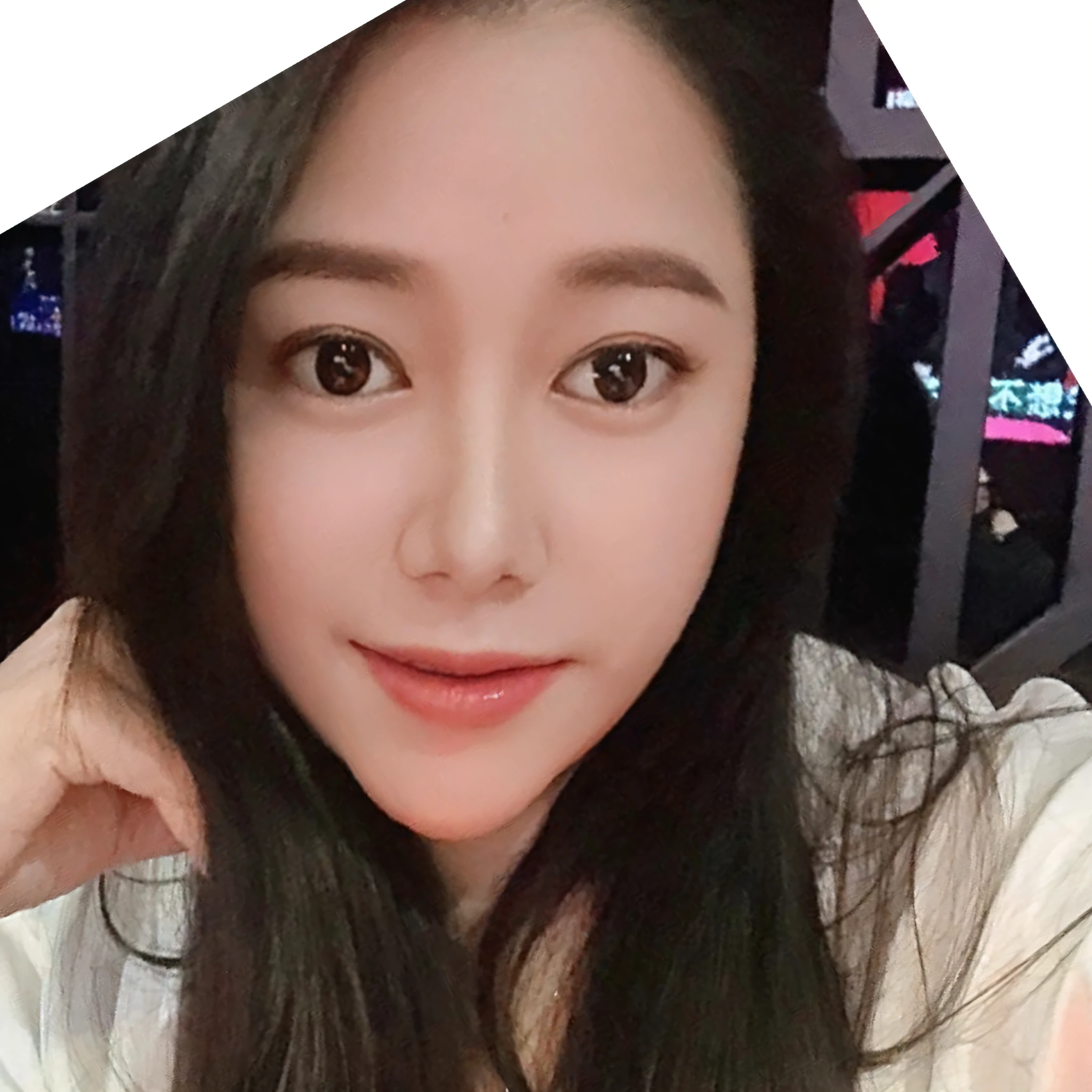 a close up of a woman with long hair and a white shirt, tzuyu from twice, jisoo from blackpink, jisoo of blackpink, Choi Hyun-hwa, lee ji eun, Lee Ji-eun, park jimin, jaeyeon nam, dilraba dilmurat, hwang se - on, 8k selfie photograph, gongbi