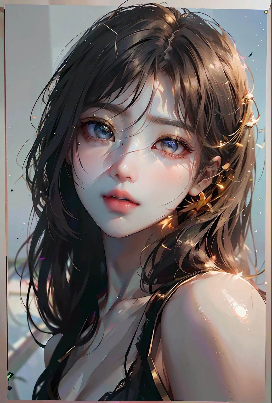 alafed asian woman,Long hair and black top, Shin Jinying, jaeyeon nam, Lee Ji-eun, lee ji eun, portrait of female korean idol, Gorgeous young Korean woman, Beautiful young Korean woman, beautiful Korean women, hwang se - on, Choi Hyun-hwa, cute korean actress, young lovely Korean faces, bae suzy