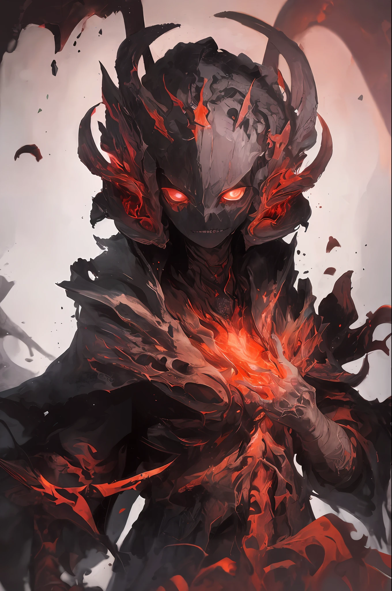 masterpiece, best quality, high quality,(a dark shapeless creature with a dark red glow and red eyes and surrounded by darkness:1.2), (darkness:1.2), abstraction, abyssopelagic, award winning photography, Depth of Field, HDR, extremely detailed, trending on artstation, trending on CGsociety, Intricate, High Detail,