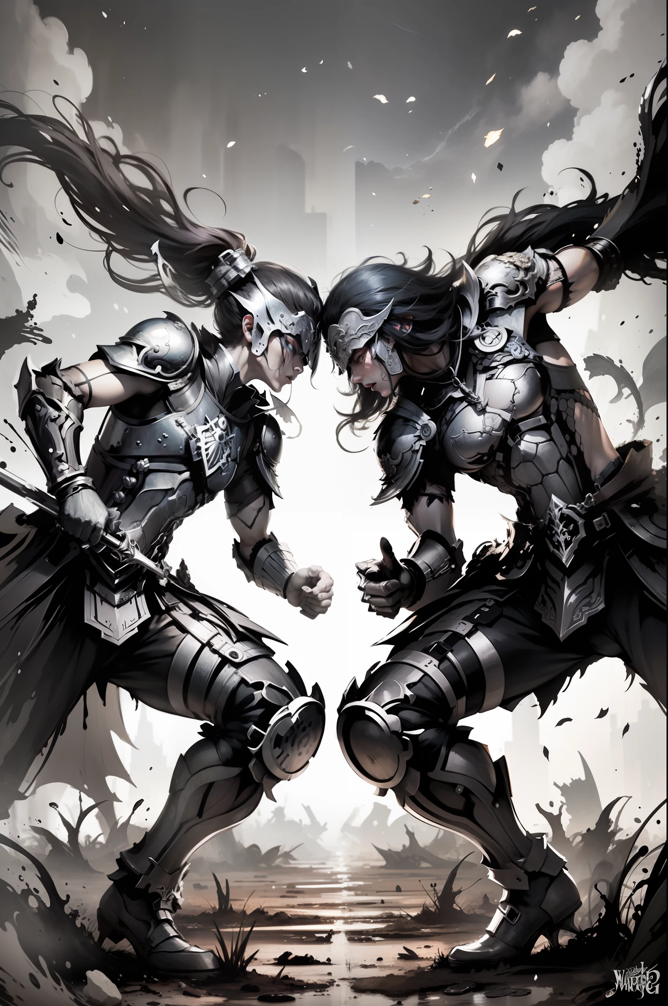 water ink,Warrior vs. Warrior Battle