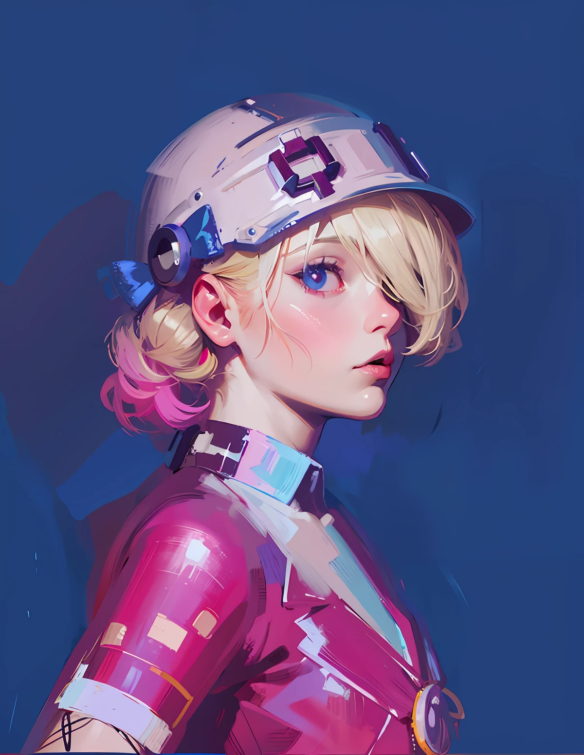 chiaroscuro halloween ghost girl cyberpunk volumetric lighting James Jean