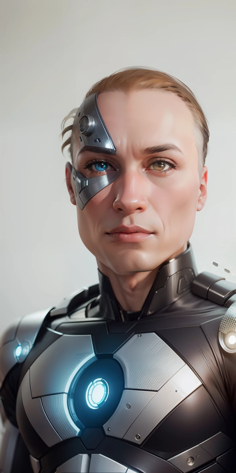 cyborg costume, realistic, superhero --auto