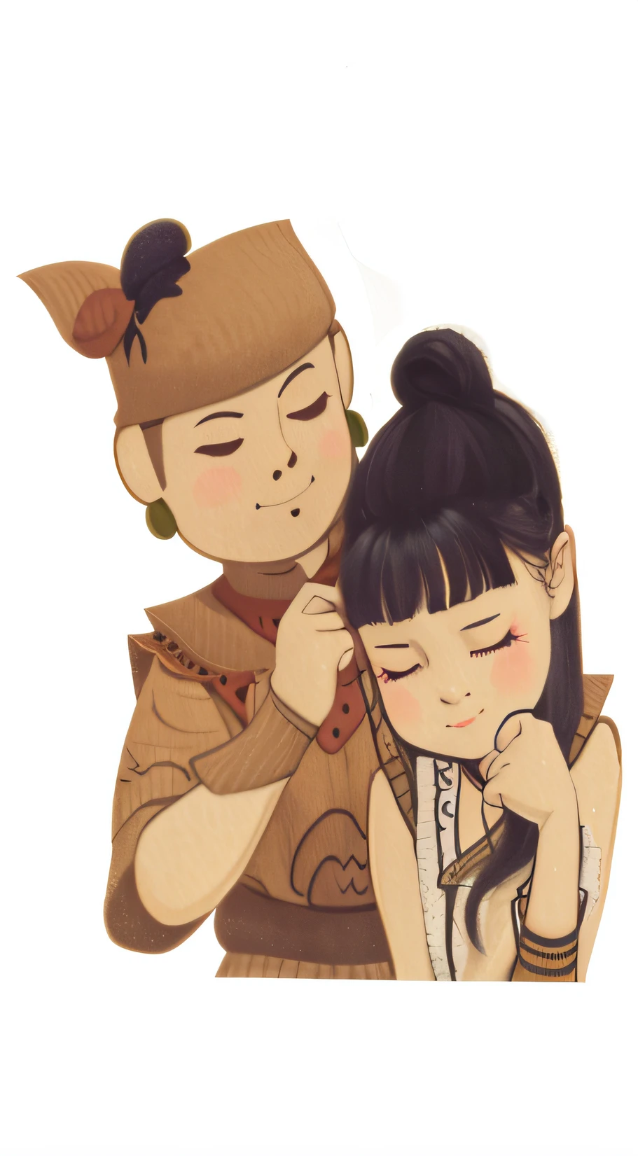 Please redraw this image for better quality vector art style. Don't change anything. Please draw the original image.