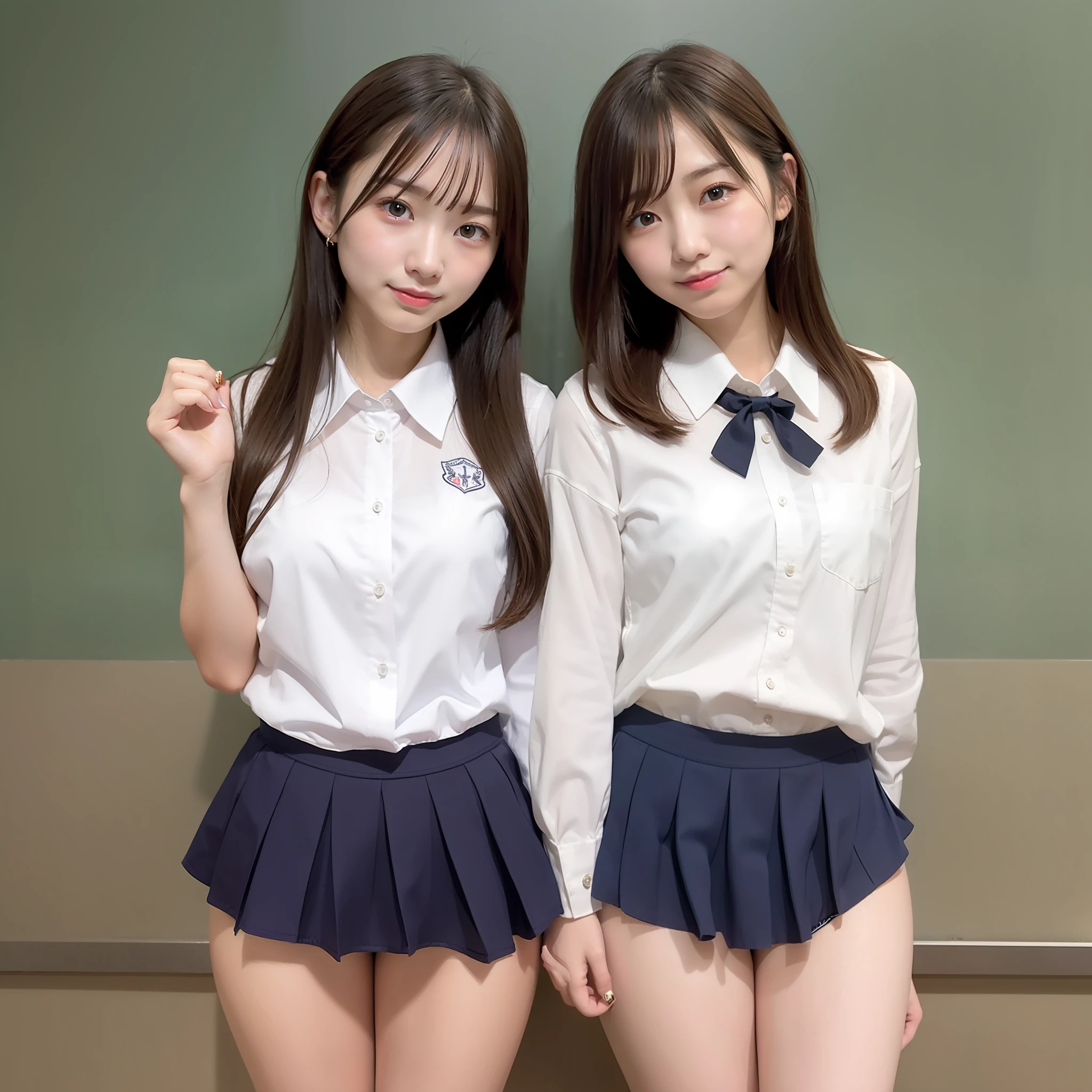 hi-school girl、Visible panties