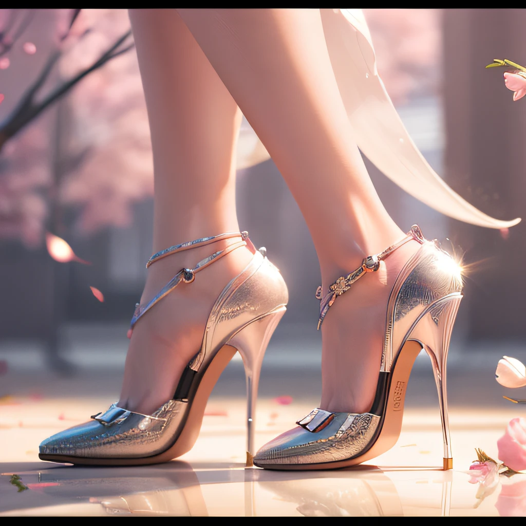 Alates legs wear high heels,In the background is a flower, trending on cgstation, High heels. anime style at pixiv, 🌺 CGSesociety, Trends in CG society, elegant photorealistic, cgsociety contest winner!!, awarded on cgsociety, cgsociety - w 1 0 2 4 - n 8 - i, cgsociety contest winner!!!