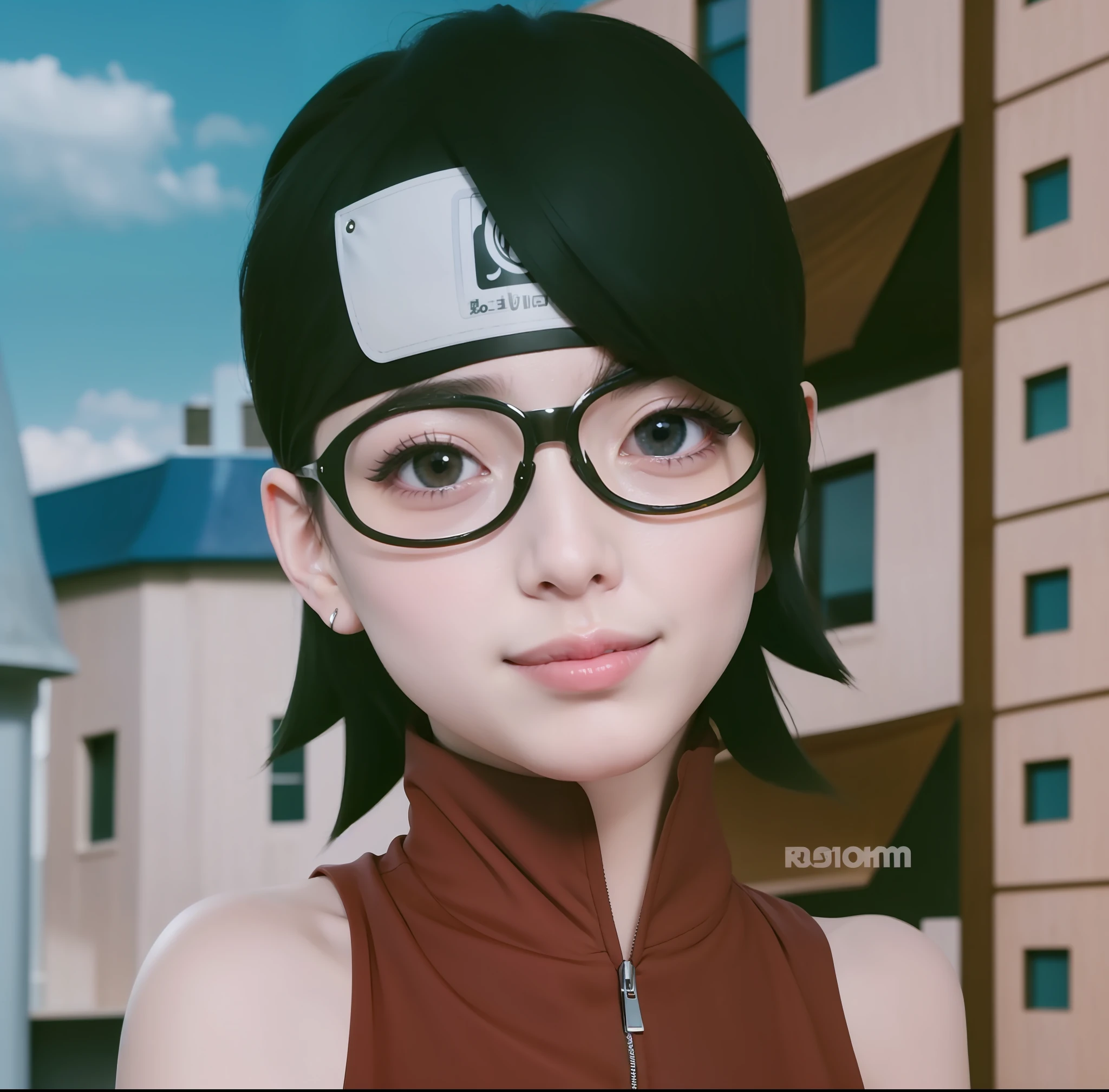 Female, glazed eyes, smile, masterpiece, photorealistic, Best quality, Pretty face, flirty expression