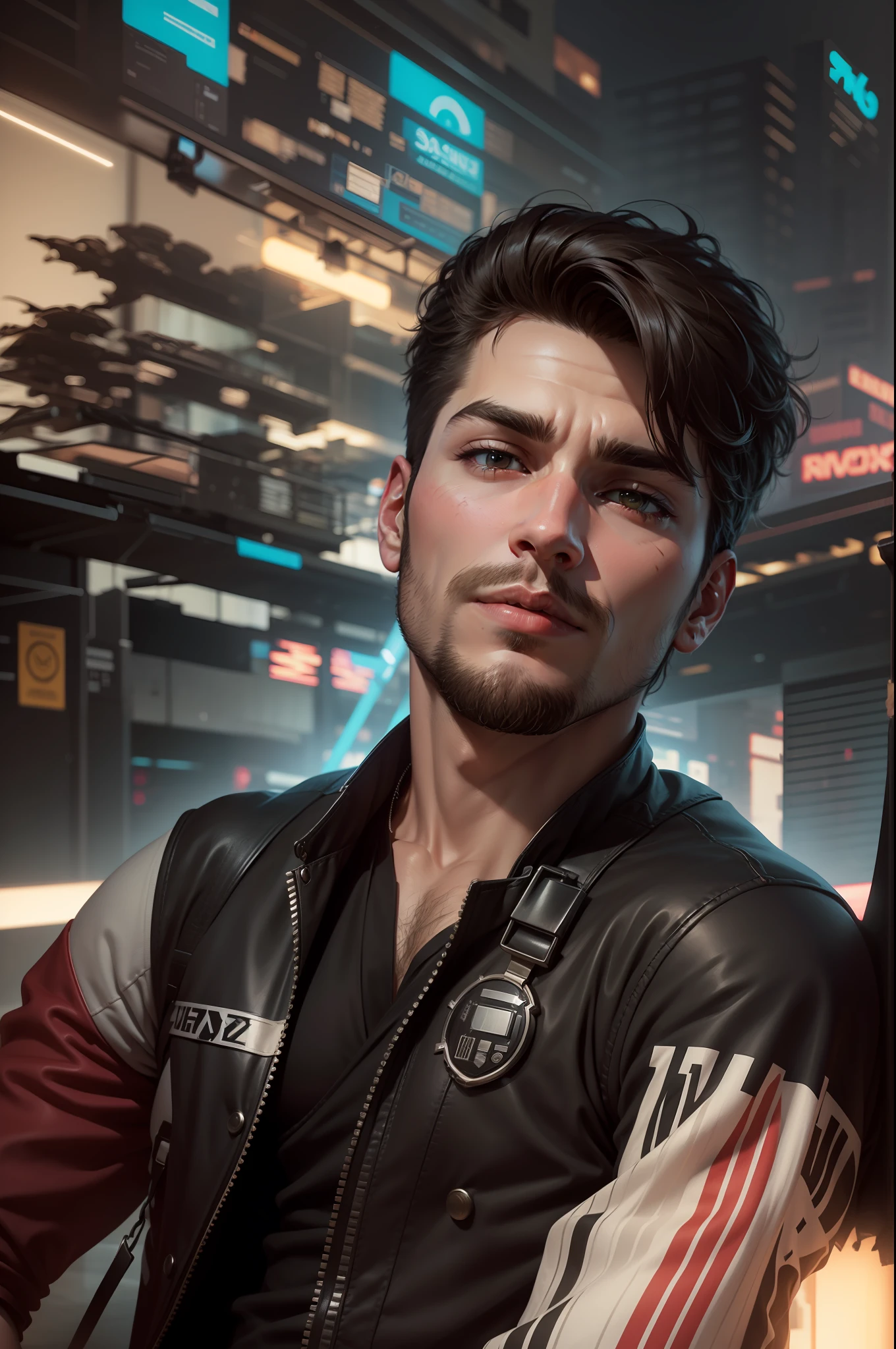 Change background cyberpunk handsome boy, no beard, without beard clean face, clear face without beard, realistic face, 8k ultra realistic