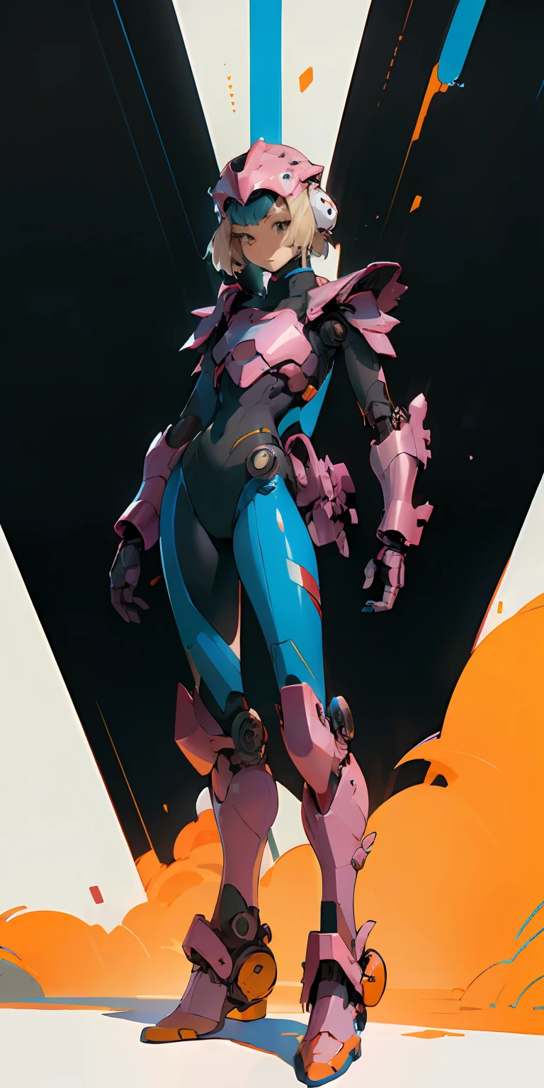 Octane Rendering,full view,8k --niji 5, (best quality, masterpiece, ultra-realistic), sleek robotic helmet head, motorcycle style helmet, head and face covered with helmet, (head to toe full body image), 1girls, solo, (Bubblegum Crisis style body armor: 2.0), (Knight Saber body armor), female shape, robotic exoskeleton, sleek design, futuristic, late 90's anime style, smooth lines, powered exoskeleton, extremely stylized, deviant art, masterpiece, highly detailed, tokyo cyberpunk style, futuristic, small breasts, entire body image, full body shot, Bubblegum Crash anime, no face, blue robot