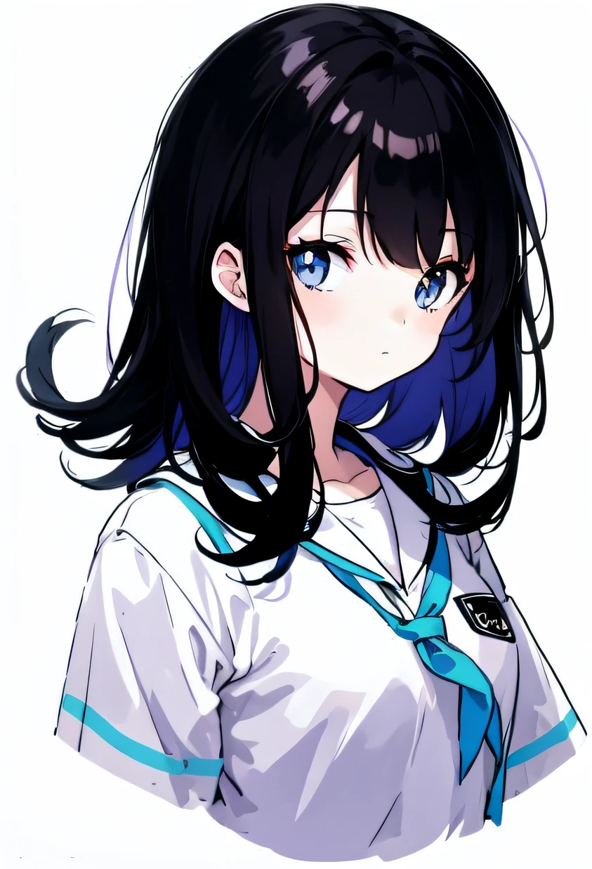 Black hair,