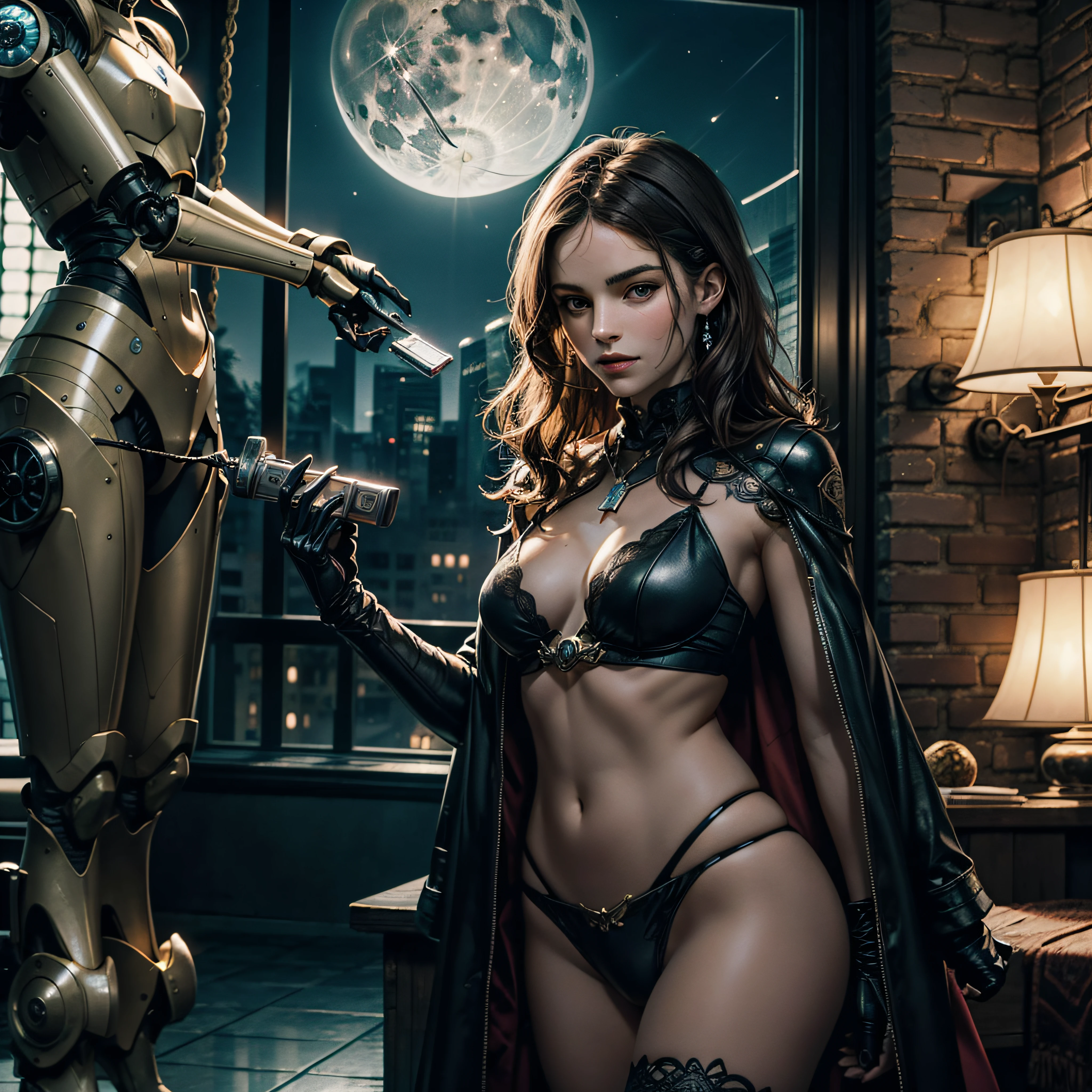 moon dark night:2 outdoor:2 luminescence Fire-follet:2 dazzling Xwing "Star-Wars" BattleShip Futuriste Scene "Heavy Metal" Diplomatic Queen 6PO conceptual glamour pure female 34years key athletic slow walking Cosplay "Princesse Laia" "Daisy Ridley" "Nathalie Portman" Baroque symmetrical fullbody athletic Goddess face cheekbones effects rougeoiment embarrassed:1.5 saturated:1.5 hairstyles ecstatic lazuli goute entre beaux:1.5 yeux:1.5 dark brown pupils black irises turquoise sapphires mouth open teeth obvious smiles fringes:1.5 clavicles jacket floating jacket fixed shoulders:Open cape levitating jaket opals white shirt papillotes leathers bikini various breasts pointed:1.37 satin skirt:1.5 soies assorties lace corsait gothic zip tin navy thick amples spinelles nombril:1.5 Size chastity belt:1.5 silver adorned padlock Gold scarlet pubis-hairy obvious indigo garter underwear snap thighs legs boots gothic decorated onyx ruby invokes:1.37 delicate Toys CGSCOSITY robots sunLight ultra:1.5 pro-photorealistic:1.5 optimal:1.5 qualities:1.5 accurate:1.5 details:1.5 max:1.5 resolution:1.5 colors-coded:1.5 perfection:1.5 improved:1.5 graduated:1.5 Octane_rendered:1.5 UHD XT3 16K DSLR HDR UnrealEngine5 volumetric:1.5 Shadows 3dcg Analog ultra_Sharpness:1.5 Android Mecha Robot (EOS R6 135mm 1/1250s f/2.8 ISO400) C3PO fullbodye "Darth Vador" Mechanized adaptable gadjet Carbonites rune mannequins "Bruce Weber" girls tattoo fully dressed armor chrome Mandalorian heavy metallic flat bands fathoms brass richly decorated:1.37 embroidered glyphs ornate lava weapon plasma Tourmaline silver engravings lava incandescent DeathStar:1.5 inox xwing-fire-shoot-laser depthfield:1.5 background:1.5 equirectangular 360 chef-d' Alessandro Casagrande Michelangelo nsfw:1.37 etc.