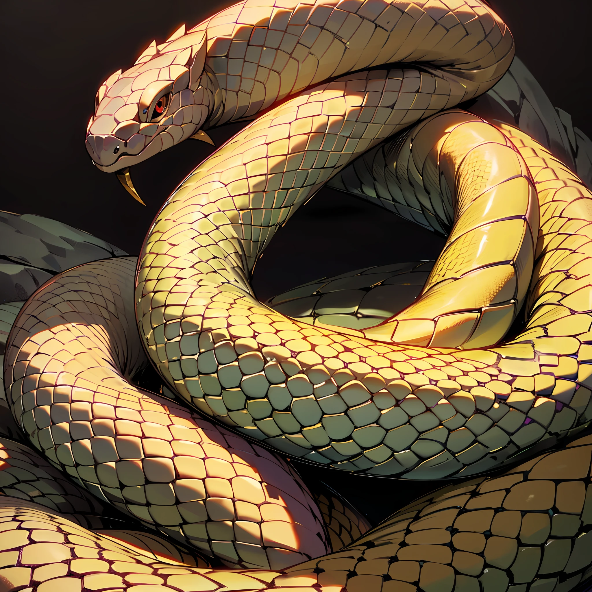 Python scales(Stone texture,Number of moss:0.5) --auto