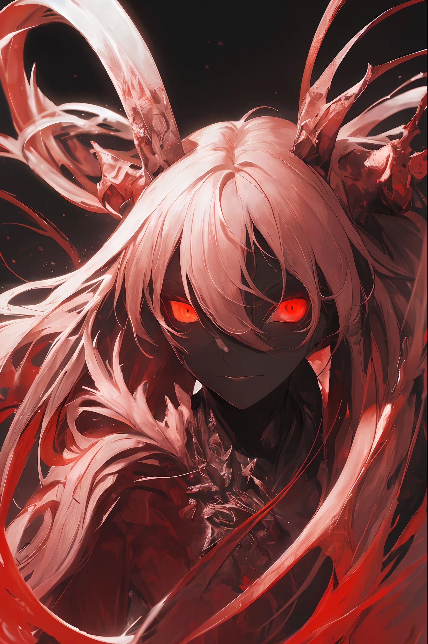 masterpiece, best quality, high quality,(a dark shapeless creature with a dark red glow and red eyes and surrounded by darkness:1.2), (darkness:1.2), abstraction, abyssopelagic, award winning photography, Depth of Field, HDR, extremely detailed, trending on artstation, trending on CGsociety, Intricate, High Detail,