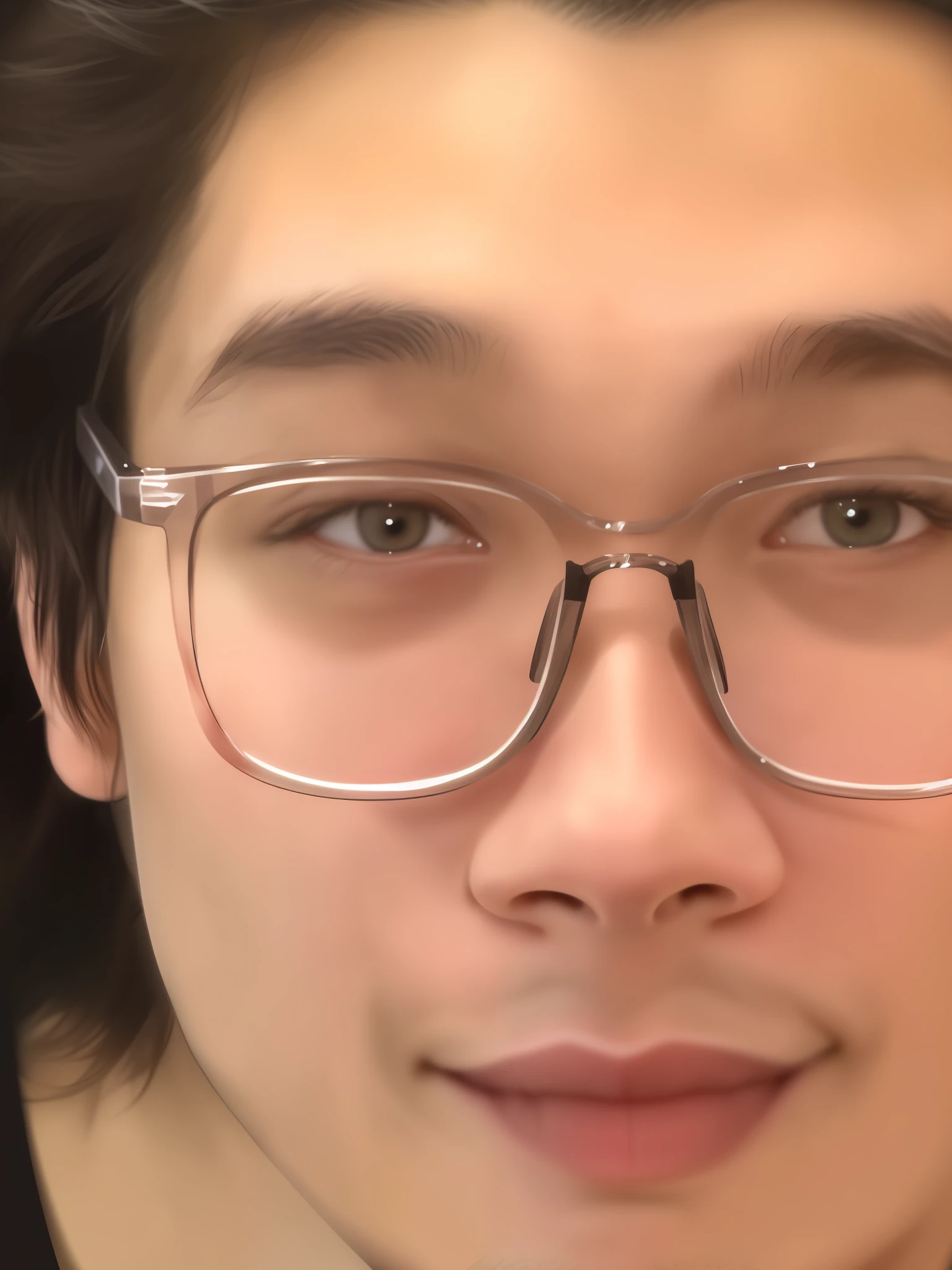 arafed man with glasses and a black shirt is looking at the camera, closeup headshot, 2 8 years old, 2 7 years old, headshot profile picture, halfbody headshot, 2 9 years old, close-up face, detailed face of a asian boy, staring right into camera, closeup shot of face, taken in the early 2020s