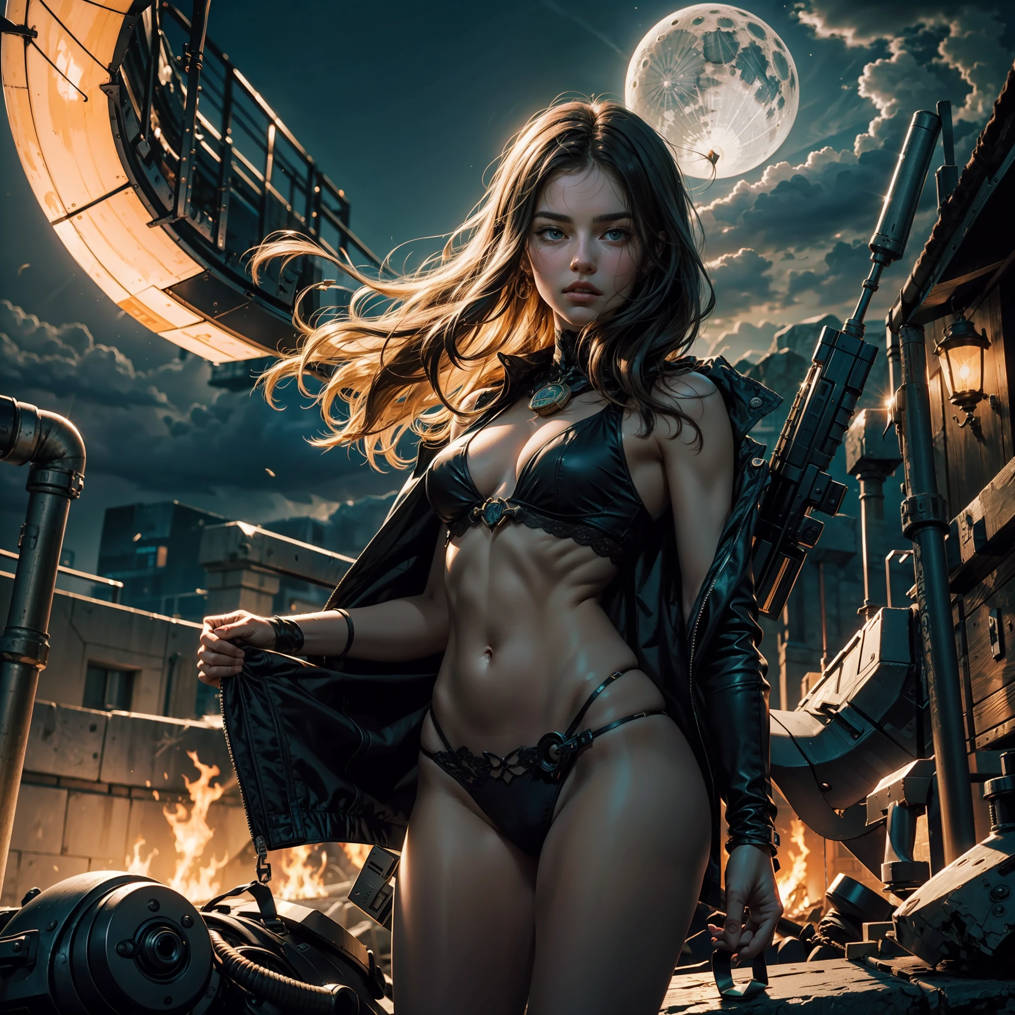 moon dark night:2 outdoor:2 luminescence Fire-follet:2 dazzling Xwing "Star-Wars" BattleShip Futuriste Scene "Heavy Metal" Diplomatic Queen 6PO conceptual glamour pure female 34years key athletic slow walking Cosplay "Princesse Laia" "Daisy Ridley" "Nathalie Portman" Baroque symmetrical fullbody athletic Goddess face cheekbones effects rougeoiment embarrassed:1.5 saturated:1.5 hairstyles ecstatic lazuli goute entre beaux:1.5 yeux:1.5 dark brown pupils black irises turquoise sapphires mouth open teeth obvious smiles fringes:1.5 clavicles jacket floating jacket fixed shoulders:Open cape levitating jaket opals white shirt papillotes leathers bikini various breasts pointed:1.37 satin skirt:1.5 soies assorties lace corsait gothic zip tin navy thick amples spinelles nombril:1.5 Size chastity belt:1.5 silver adorned padlock Gold scarlet pubis-hairy obvious indigo garter underwear snap thighs legs boots gothic decorated onyx ruby invokes:1.37 delicate Toys CGSCOSITY robots sunLight ultra:1.5 pro-photorealistic:1.5 optimal:1.5 qualities:1.5 accurate:1.5 details:1.5 max:1.5 resolution:1.5 colors-coded:1.5 perfection:1.5 improved:1.5 graduated:1.5 Octane_rendered:1.5 UHD XT3 16K DSLR HDR UnrealEngine5 volumetric:1.5 Shadows 3dcg Analog ultra_Sharpness:1.5 Android Mecha Robot (EOS R6 135mm 1/1250s f/2.8 ISO400) C3PO fullbodye "Darth Vador" Mechanized adaptable gadjet Carbonites rune mannequins "Bruce Weber" girls tattoo fully dressed armor chrome Mandalorian heavy metallic flat bands fathoms brass richly decorated:1.37 embroidered glyphs ornate lava weapon plasma Tourmaline silver engravings lava incandescent DeathStar:1.5 inox xwing-fire-shoot-laser depthfield:1.5 background:1.5 equirectangular 360 chef-d' Alessandro Casagrande Michelangelo nsfw:1.37 etc.