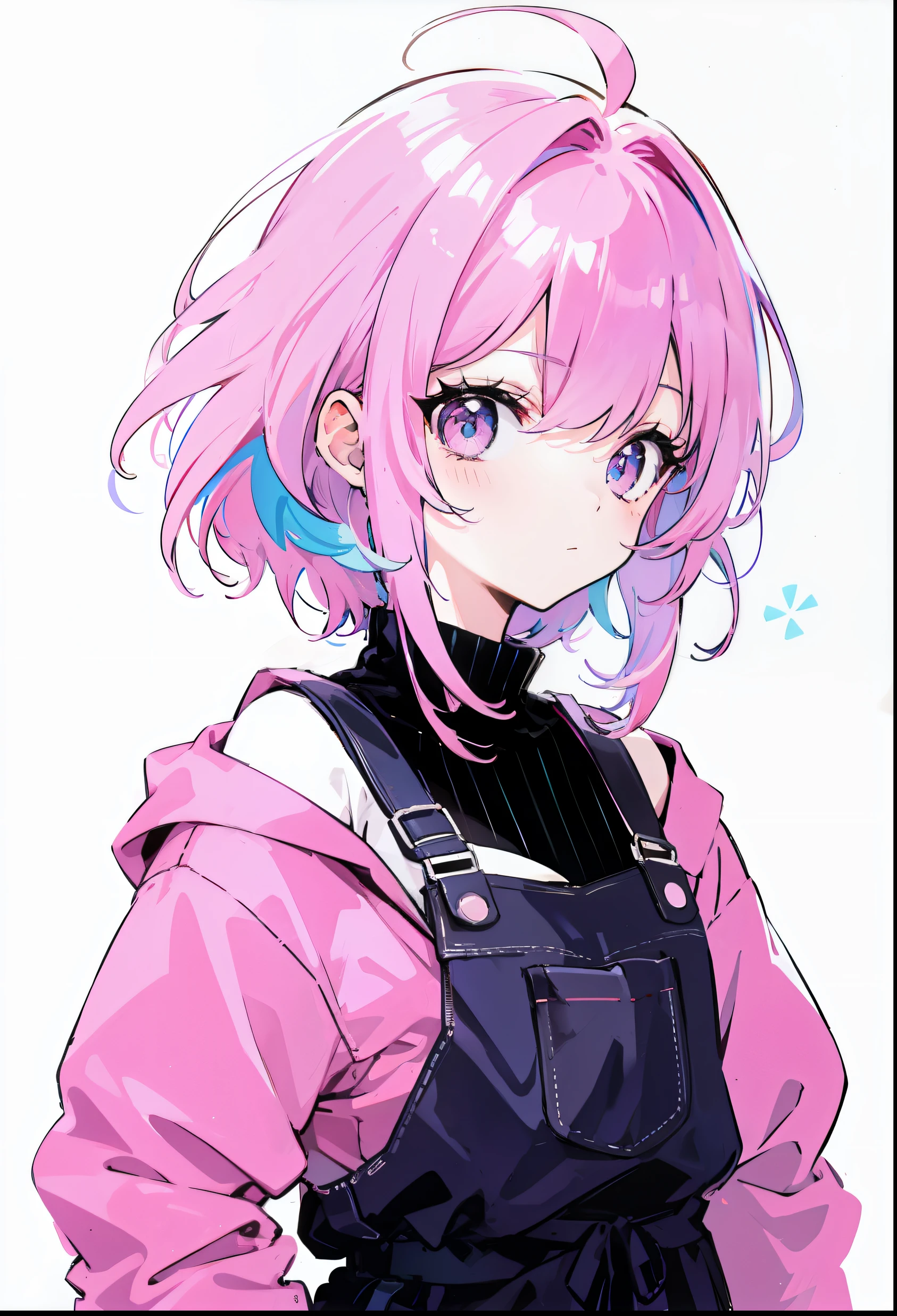 Pink hair,