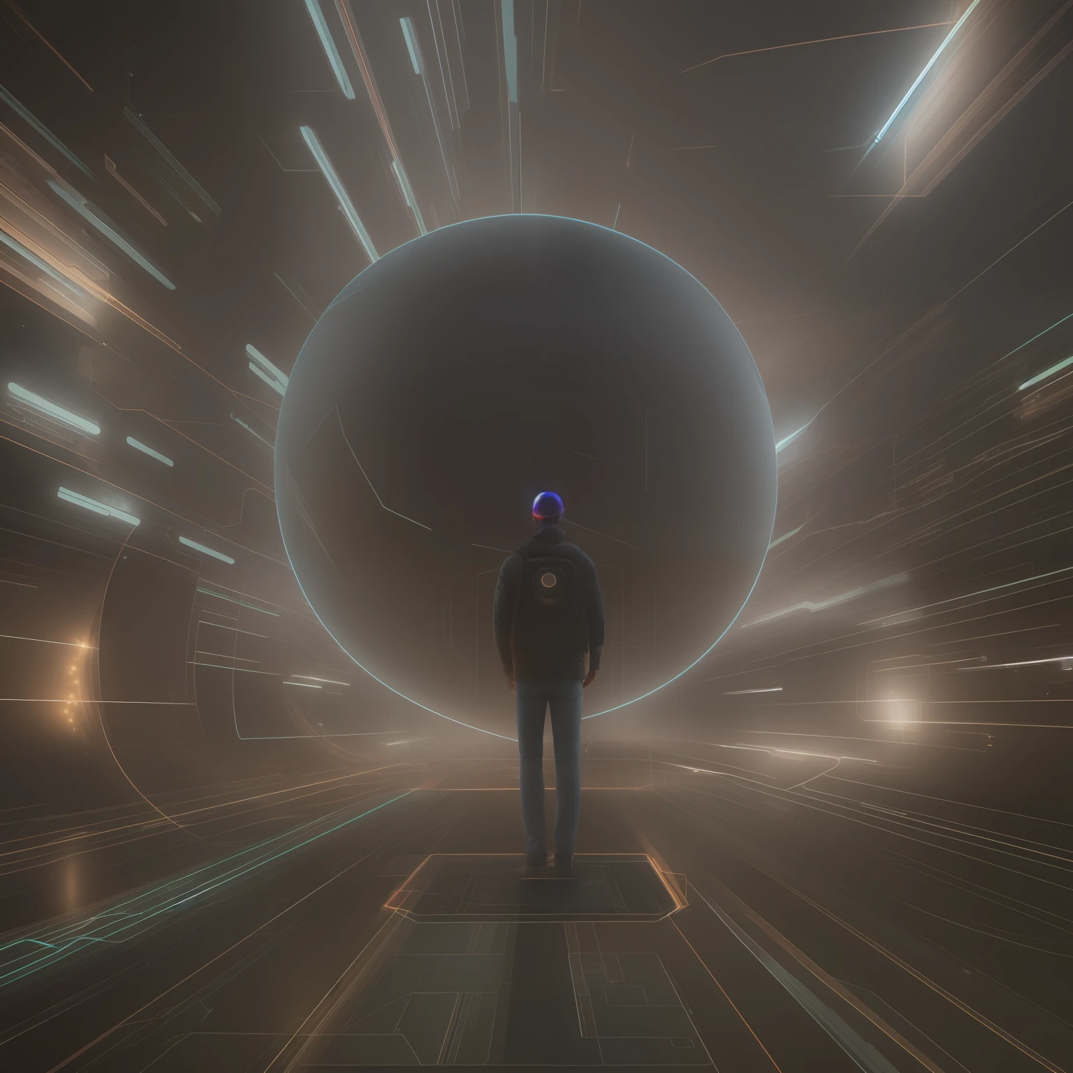 8K UHD, Raw photos from DSLRs, Photorealistic, ultra realisic, Cinematic Lightning, high detailed, High Quality , Close-up of multiple lights on a dark surface, Massive CyberArrays Data Holograms, Encrypted Metaverse, Data holograms, Immerse yourself in the network, making: Beeple, Continuous collaboration with AI, Powerful Artificial Intelligence, Depicted as a sci-fi scene, 3 d render beeple, Beeple!!, I'm hooked on glitch networks.