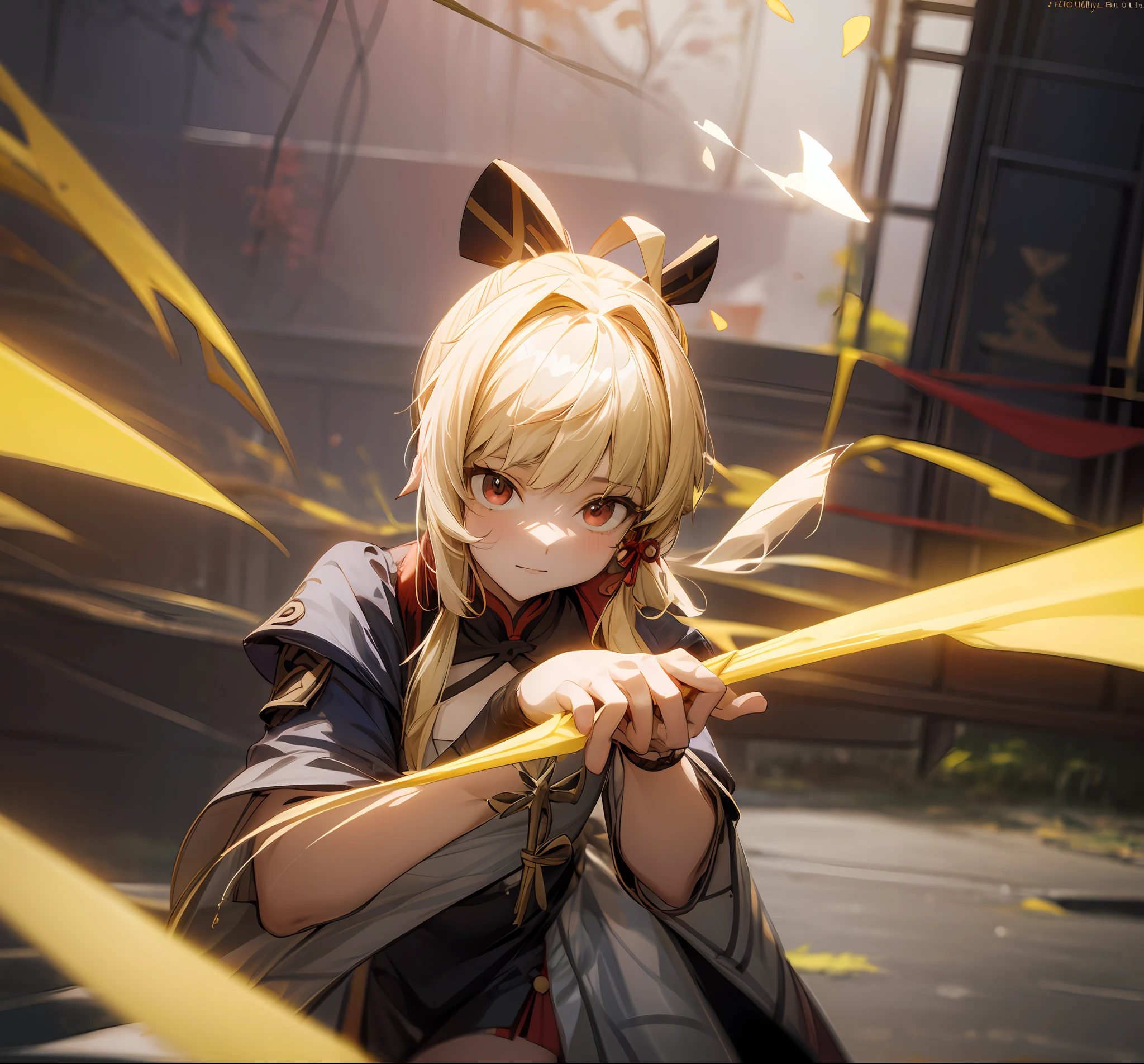 Anime girl with blonde hair and red eyes in a white shirt, Keqing from Genshin Impact, zhongli from genshin impact, Ayaka Genshin impact, Genshin, highly detailed exquisite fanart, Genshin impact's character, From Arknights, detailed anime character art, Detailed key anime art, Detailed digital anime art, Key anime art, Genshin Impact --auto