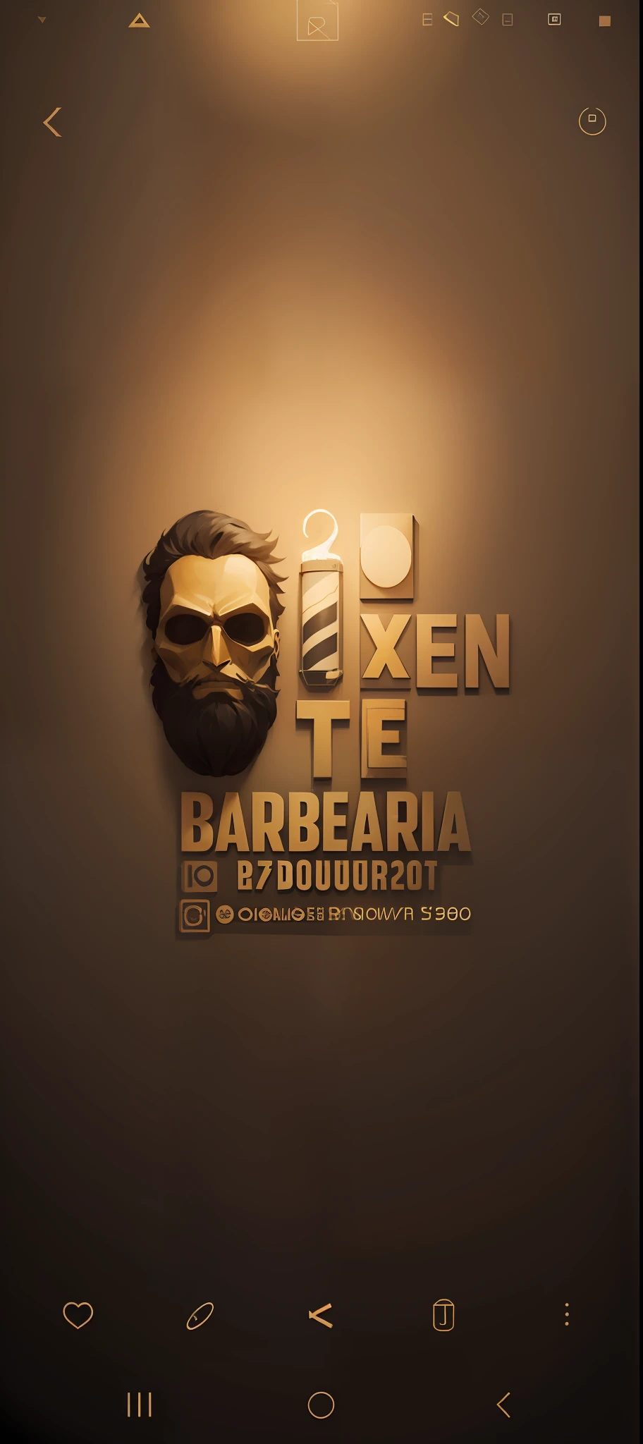 Altere o design para dourado