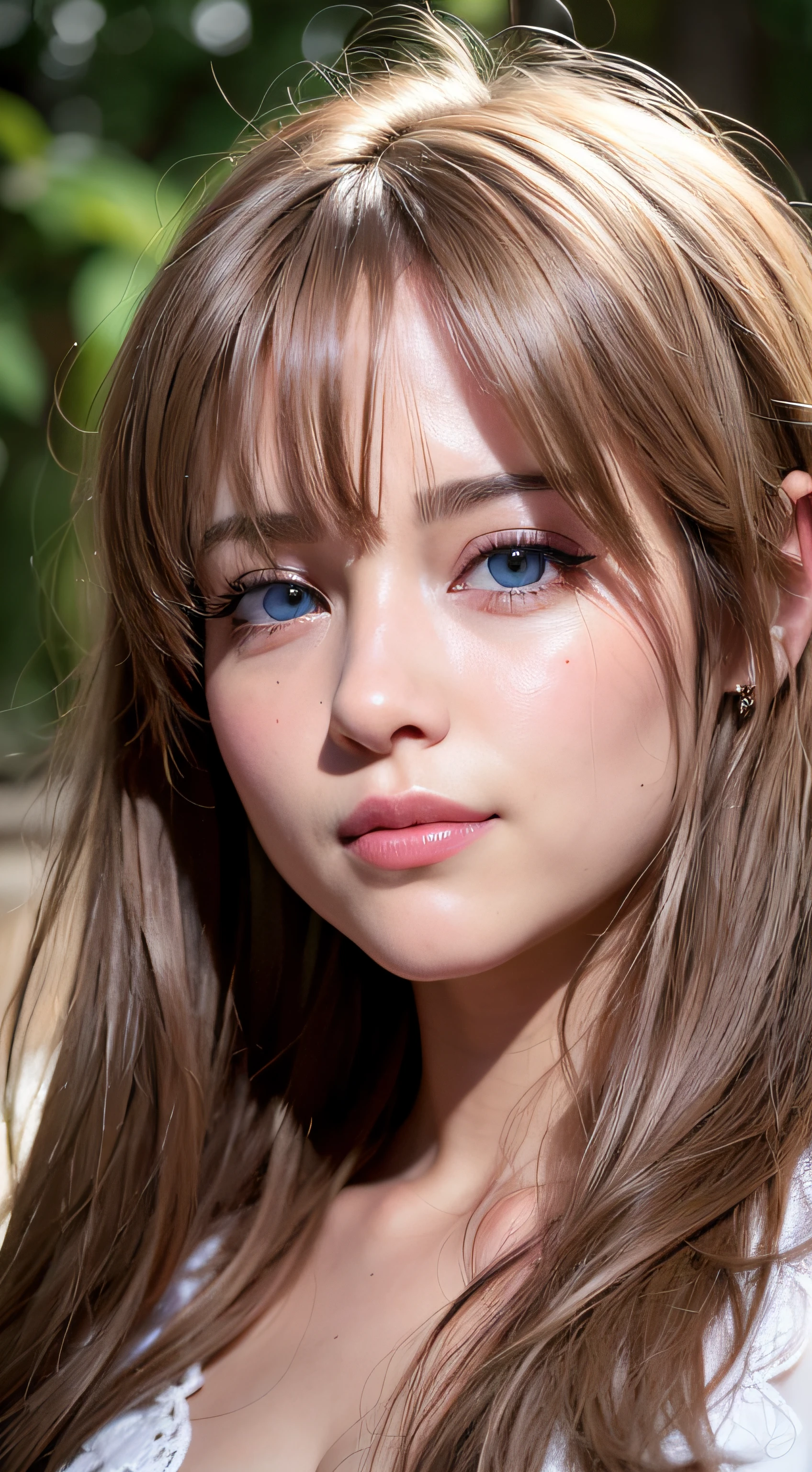 (realistic, photo-realistic:1.37),(8k, RAW photo, best quality, masterpiece:1.2), cute, ultra-detailed,heart-shaped pupils,physically-based rendering, ultra high res, kodakvision color, shot on Arricam LT Camera, bokeh, sharp focus,
looking at viewer,photorealistic,realistic, solo, photorealistic, best quality,extremely detailed face,extremely detailed eyes and face, beautiful detailed eyes,absurdres, incredibly absurdres,haunting smile,Messy hair, floating hair, ,
