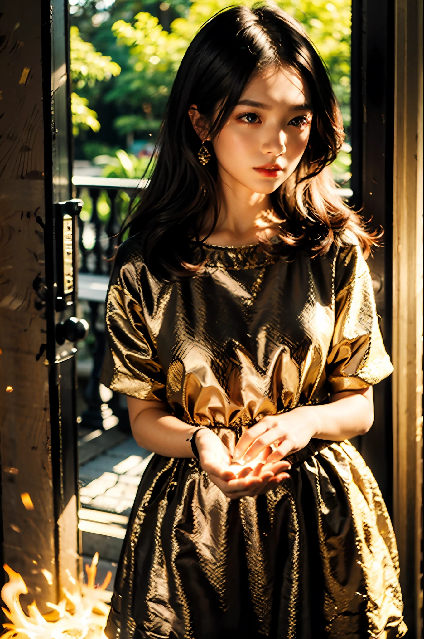 Beautiful，with light glowing