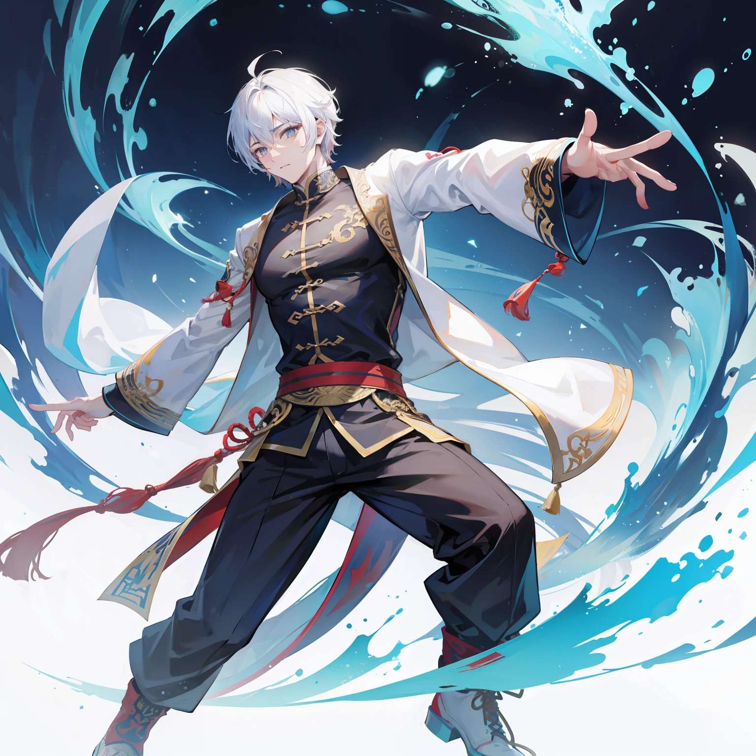 male people, Qigong, 4k artwork