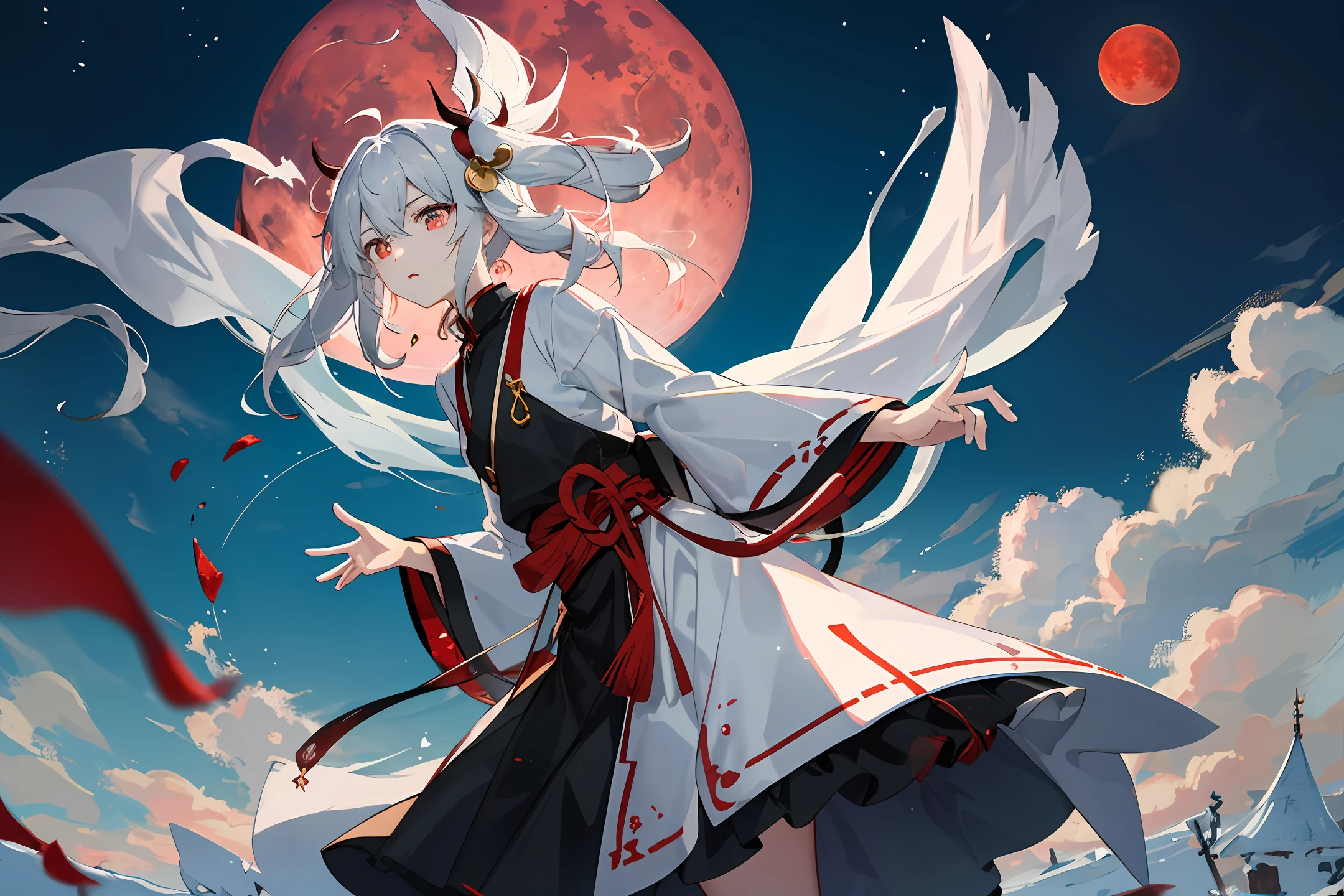 Blood Moon grinds people(Bloodmoon, the Millstone Ghost) Once a greedy miller,Often cut corners,Oppressing the poor。He was reincarnated as a youkai after his death,It is only seen on moonlit nights,His mill was also turned into a grinder for the soul,Anyone captured by him will be tortured by him to a nervous breakdown。