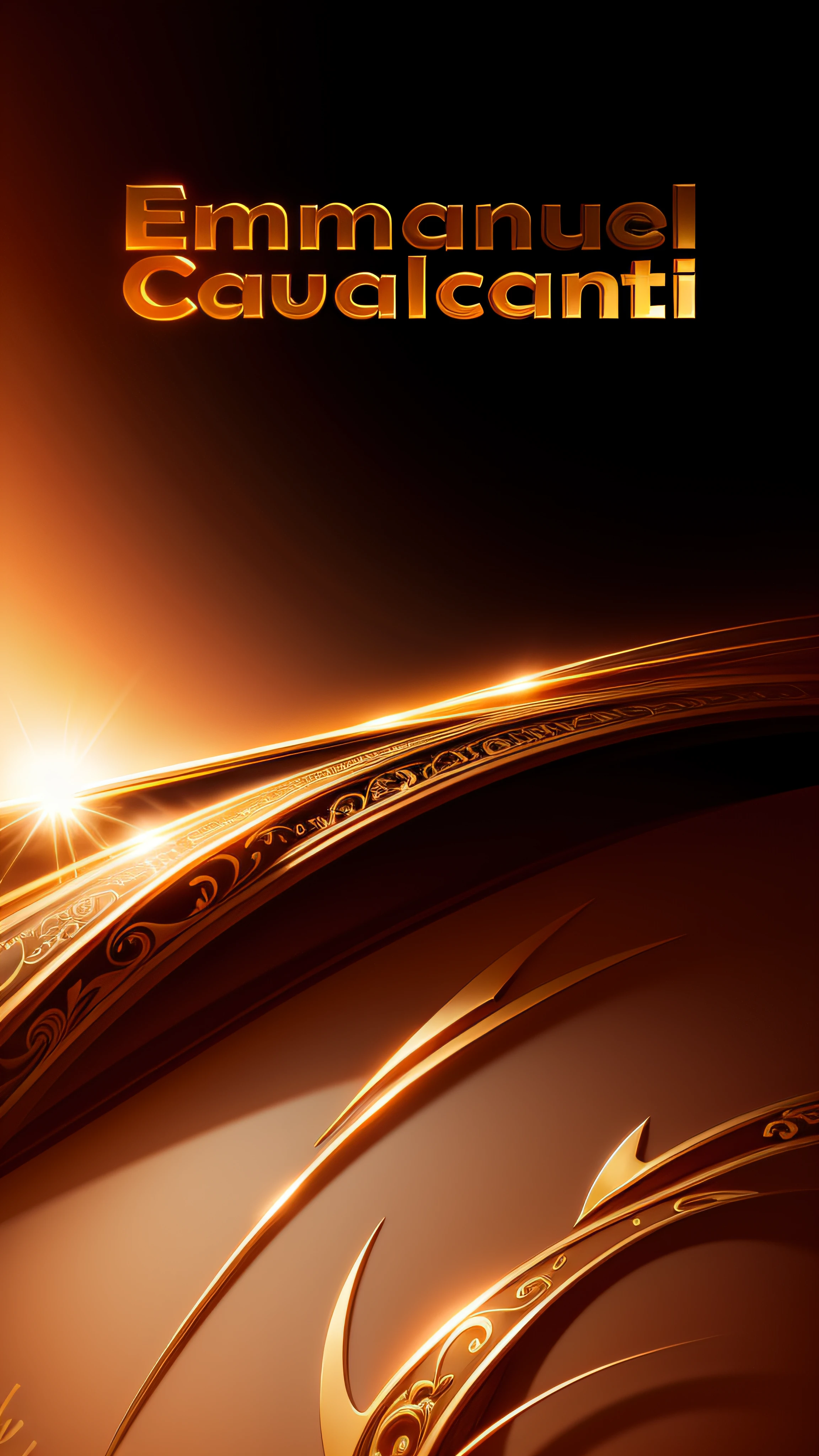 Create a luxurious logo with the title Emmanuel Cavalcanti