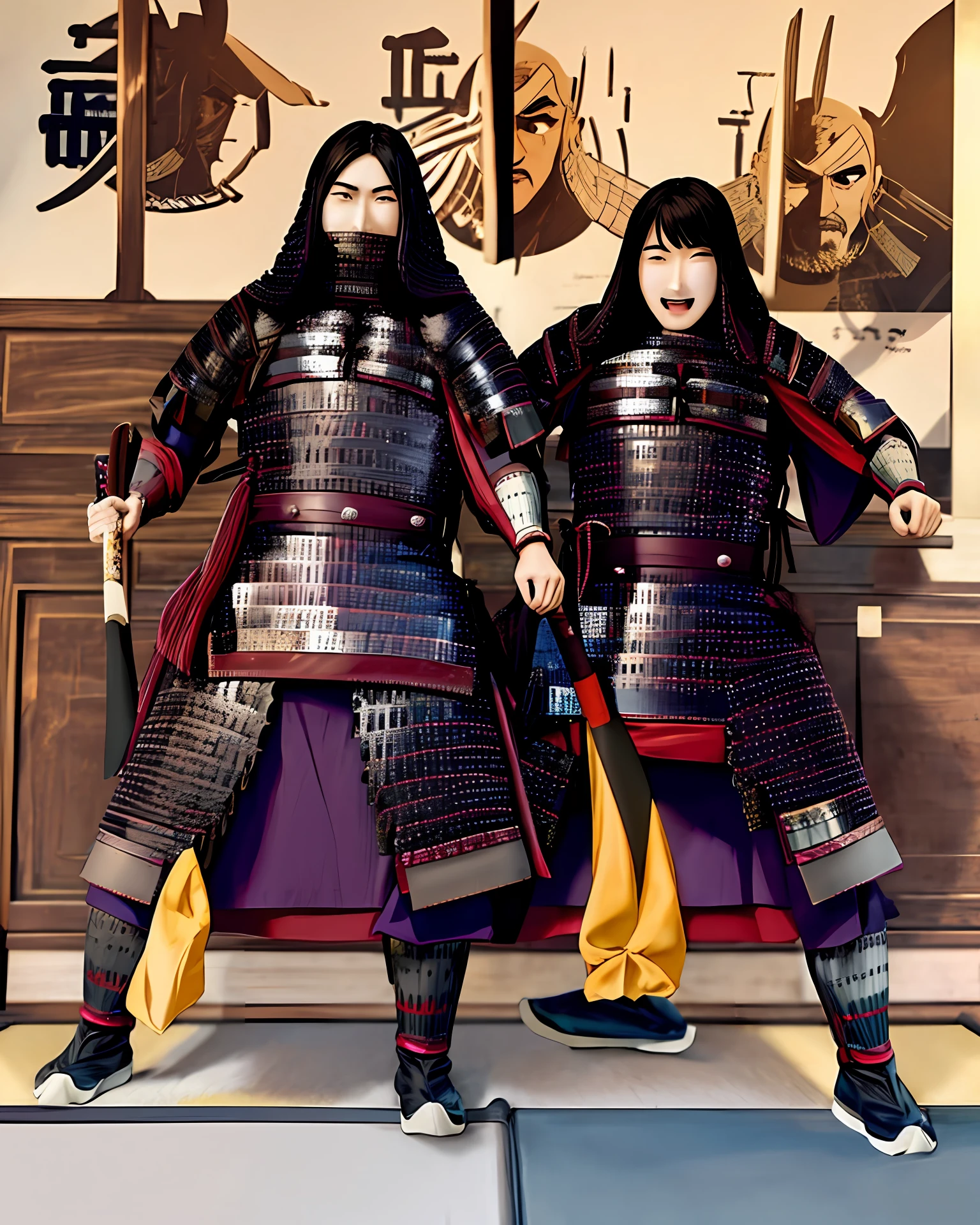 #Japan of the Warring States Period#Two handsome samurai are fighting