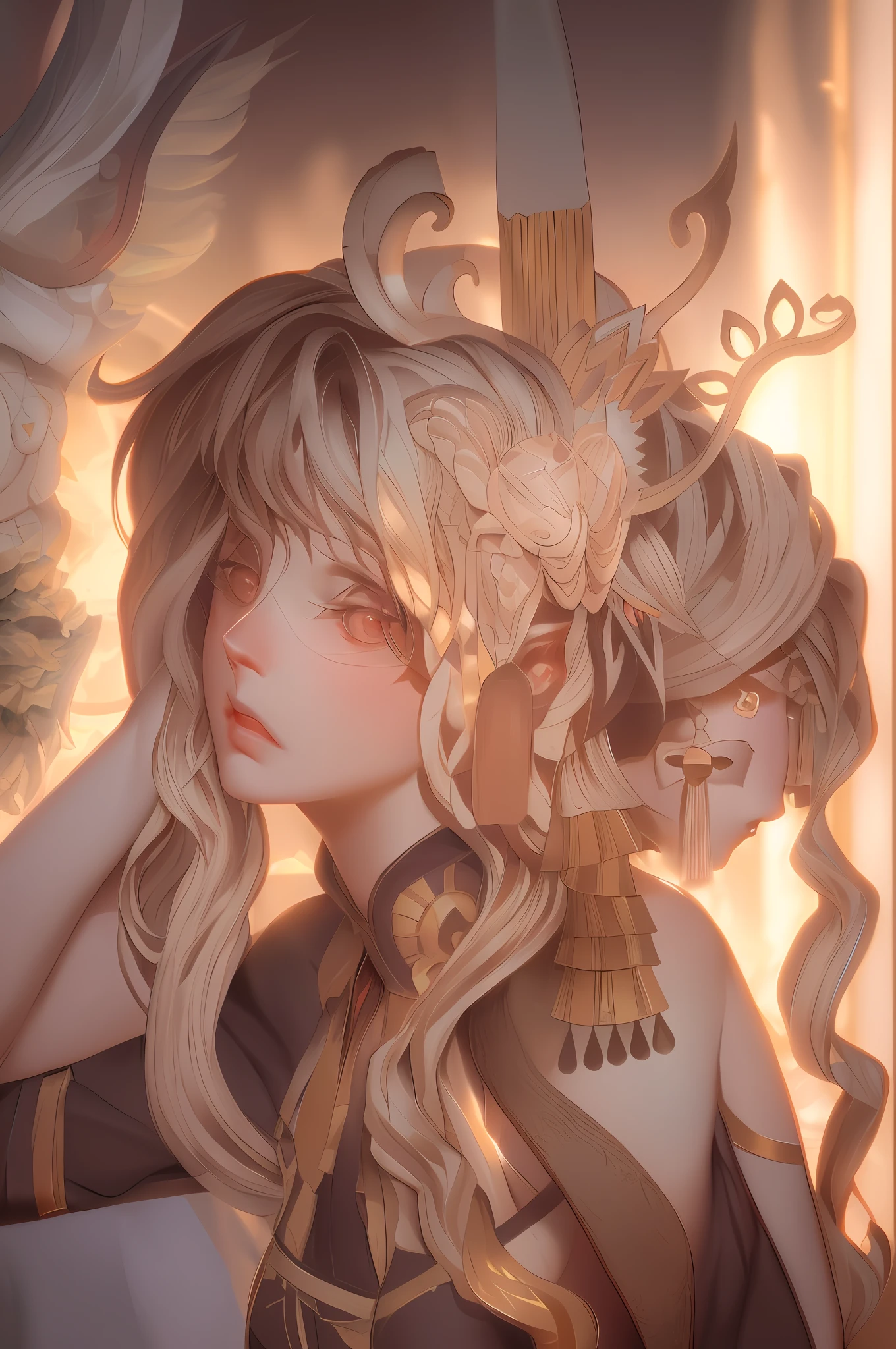 drawing of a girl with a dragon head and a bird on her shoulder,anime art nouveau,((Best quality)), ((masterpiece)), (detailed:1.4), 3D, an image of a beautiful female,HDR (High Dynamic Range),Ray Tracing,NVIDIA RTX,Super-Resolution,Unreal 5,Subsurface scattering,PBR Texturing,Post-processing,Anisotropic Filtering,Depth-of-field,Maximum clarity and sharpness,Multi-layered textures,Albedo and Specular maps,Surface shading,Accurate simulation of light-material interaction,Perfect proportions,Octane Render,Two-tone lighting,Wide aperture,Low ISO,White balance,Rule of thirds,8K RAW,