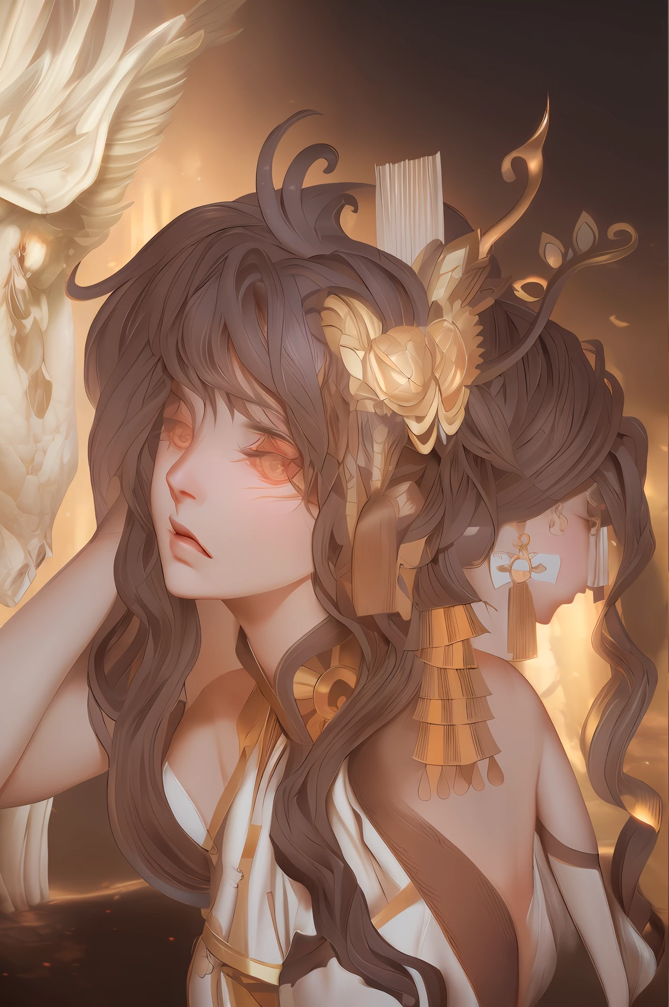drawing of a girl with a dragon head and a bird on her shoulder,anime art nouveau,((Best quality)), ((masterpiece)), (detailed:1.4), 3D, an image of a beautiful female,HDR (High Dynamic Range),Ray Tracing,NVIDIA RTX,Super-Resolution,Unreal 5,Subsurface scattering,PBR Texturing,Post-processing,Anisotropic Filtering,Depth-of-field,Maximum clarity and sharpness,Multi-layered textures,Albedo and Specular maps,Surface shading,Accurate simulation of light-material interaction,Perfect proportions,Octane Render,Two-tone lighting,Wide aperture,Low ISO,White balance,Rule of thirds,8K RAW,