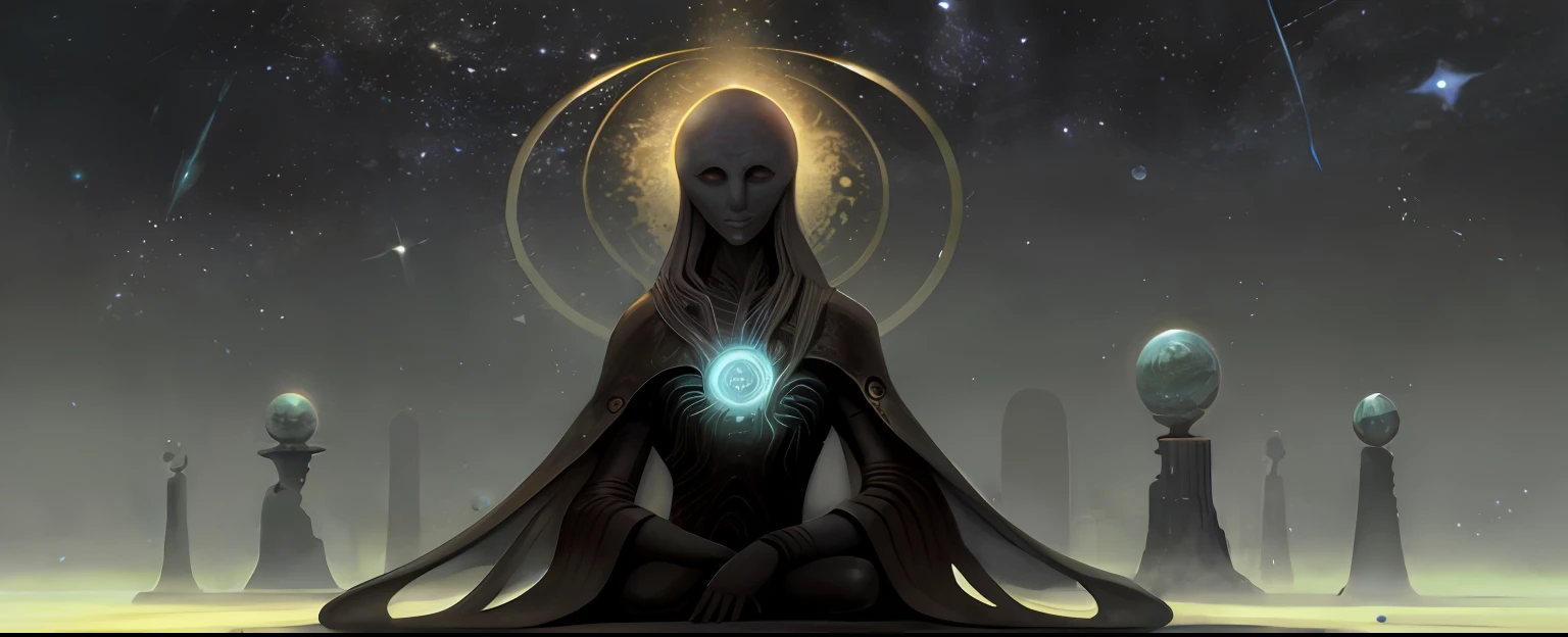 the ancient one,space is a void, no_humans,