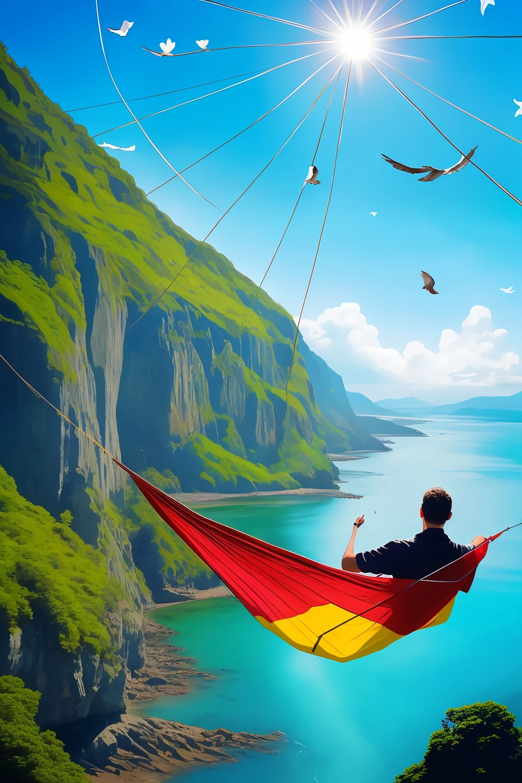 Novo Bate-papo
2023-07-22 09:36:06
Please help me create a peompt of a young man lying on the ultra realistic 8k hammock on a sunny morning
2023-07-22 09:36:06
Na rede ultra realista, um jovem descansando, On a sunny morning, a luz brilhando. Os raios dourados acariciam sua pele, While the gentle wind makes the net swing like a carousel.
Your gaze lost in the infinite blue of the sky, A mente voa livre, dreaming of what is yours. A brisa traz consigo cheiros de flores e mar, E o jovem sorri, sentindo-se em um lugar divino a repousar.
A imagem ultra realista, so vivid and perfect, Transporta o jovem para um mundo onde reina a paz feita. Cores vibrantes e detalhes impressionantes, Technology providing fascinating experiences.
Deitado na rede, The young man sees every leaf dancing, The sound of birds, The Music of the Air. 8k shows every detail accurately, Turning the morning into a scene of excitement.
In this moment of contemplation and tranquility, The young person connects with his own reality. Alimenta sonhos, inspira pensamentos, Aproveitando cada segundo, desfrutando desses momentos.
Na rede ultra realista, on the sunny morning, The young man finds a refuge, uma jornada. Advanced technology bringing a new way of feeling, E ele se permite mergulhar, se permitir.
then, na rede ultra realista de 8k, O jovem descansa, se deixa levar. Aproveitando o presente, construindo seu futuro, Na doce harmonia entre tecnologia e natureza, seu porto seguro.