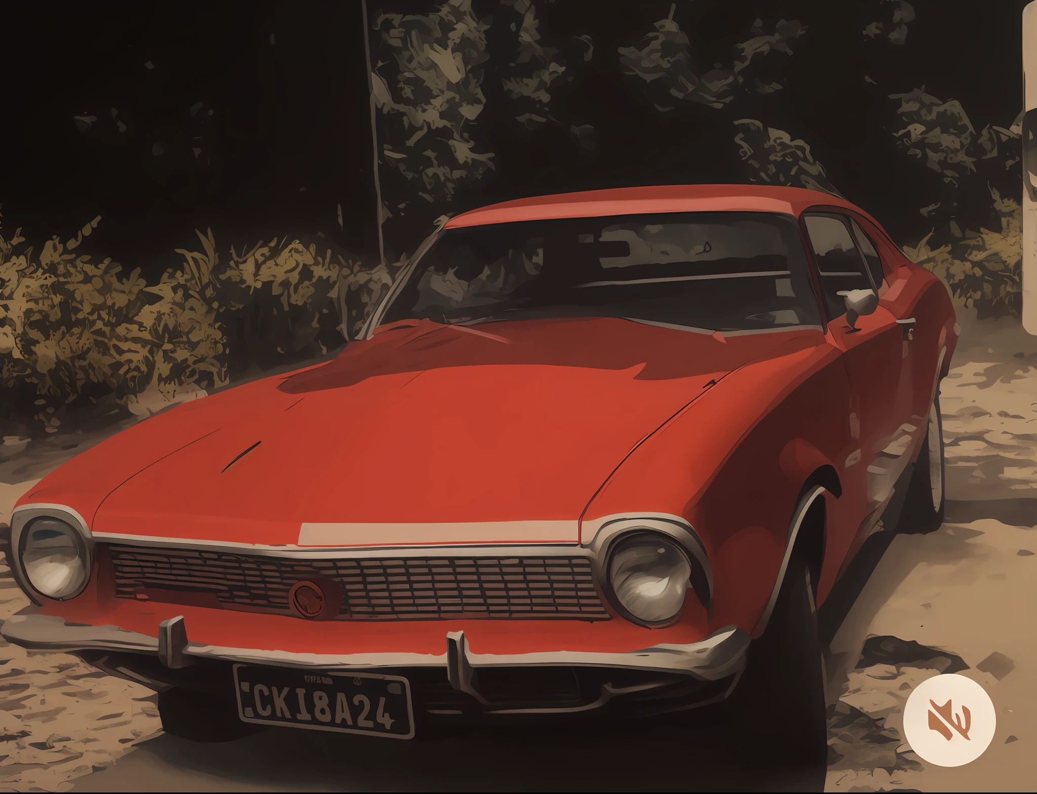 um close up de um carro azul estacionado em uma estrada de terra, imagem frontal, Directed by: David Ruby, Directed by: Felipe Seade, Directed by: Matteo Pérez, by Rodolfo Amoedo, Directed by: Fernando Gerassi, Ano 1 9 7 0, Directed by: Juan Carlos Stekelman, Directed by: Luis Miranda, frontal, tiro frontal, Directed by: Alejandro Obregon
