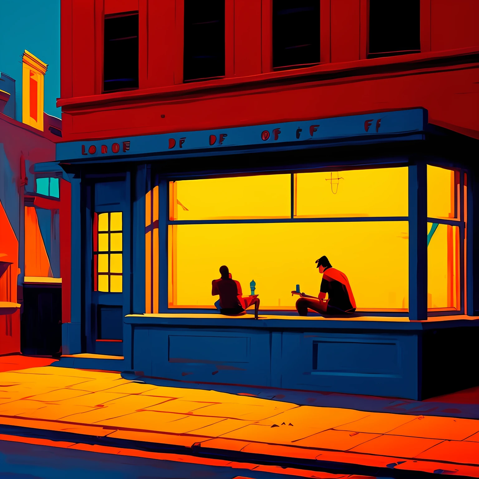 Fundo de Lofi, lone, 4k, de Edward Hopper