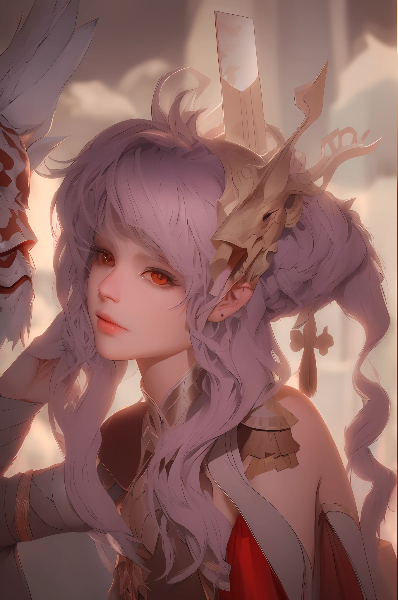 drawing of a girl with a dragon head and a bird on her shoulder,((Best quality)), ((masterpiece)), (detailed:1.4), 3D, an image of a beautiful female,HDR (High Dynamic Range),Ray Tracing,NVIDIA RTX,Super-Resolution,Unreal 5,Subsurface scattering,PBR Texturing,Post-processing,Anisotropic Filtering,Depth-of-field,Maximum clarity and sharpness,Multi-layered textures,Albedo and Specular maps,Surface shading,Accurate simulation of light-material interaction,Perfect proportions,Octane Render,Two-tone lighting,Wide aperture,Low ISO,White balance,Rule of thirds,8K RAW,