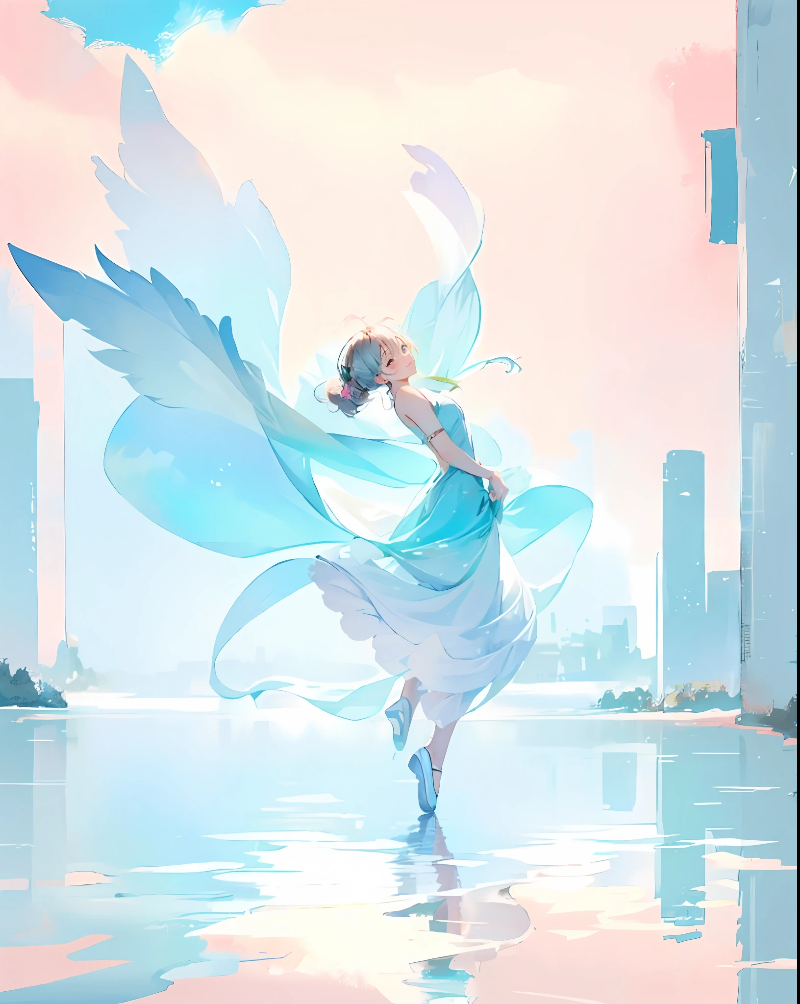 Beautiful blue transparency
