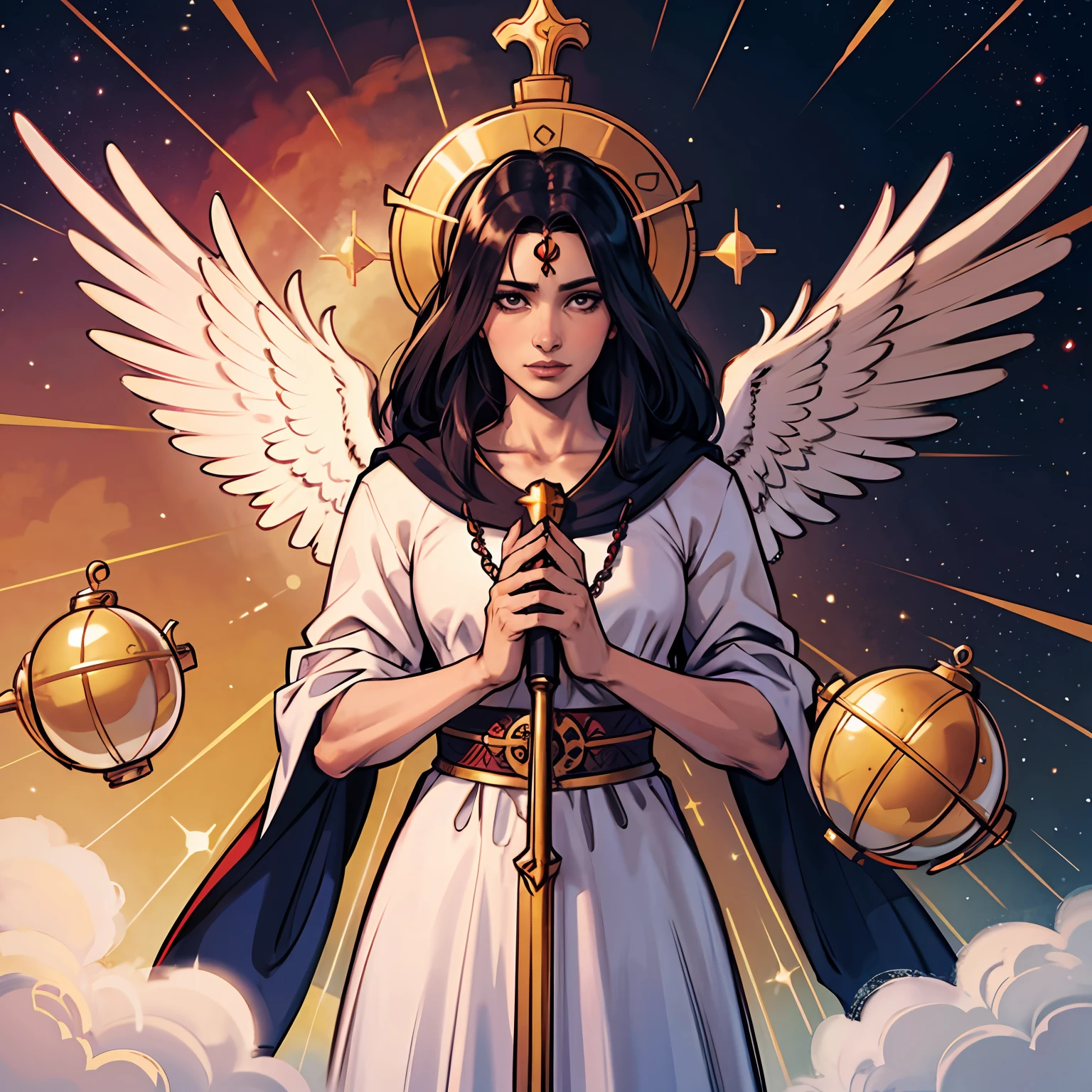 Um Deus criando o universo