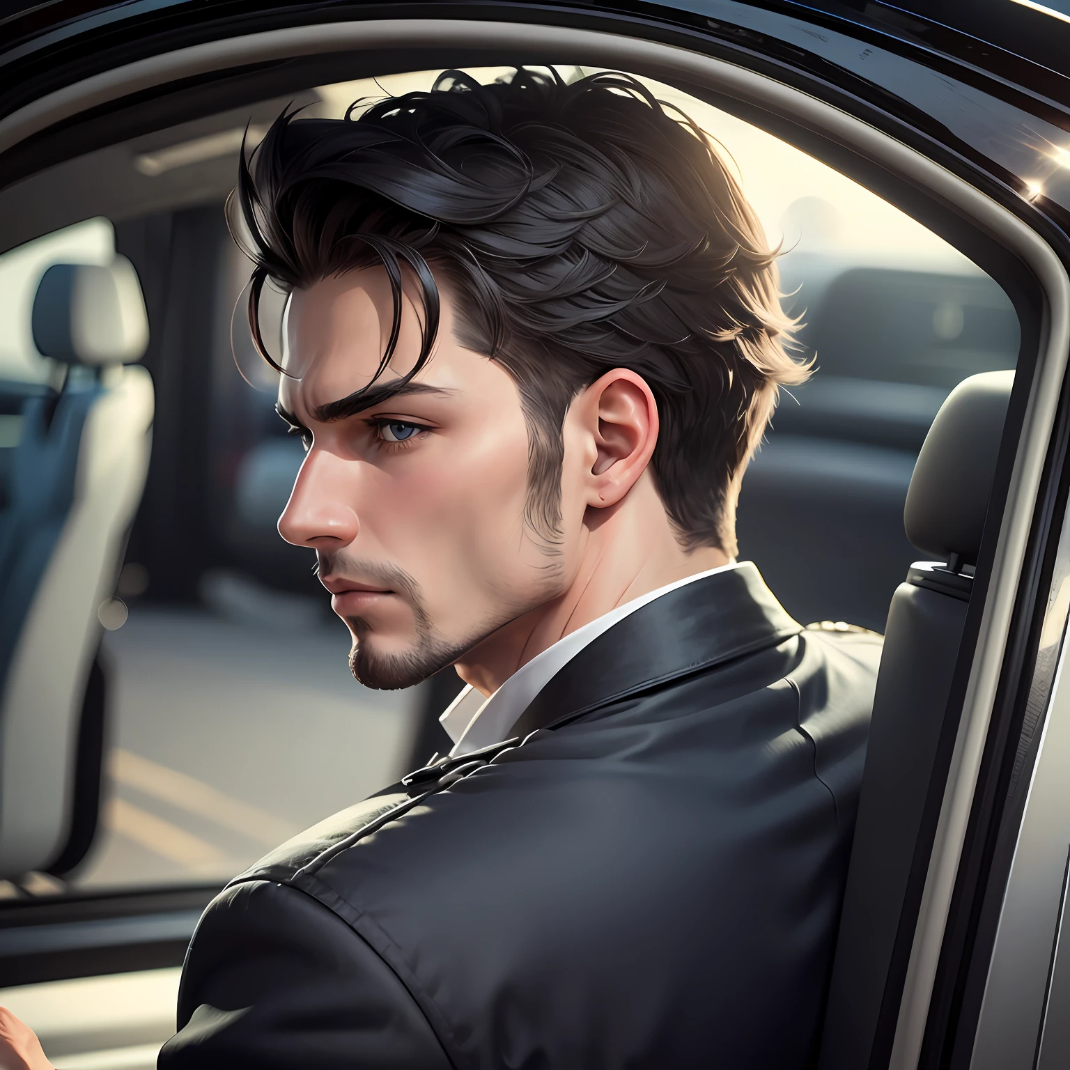 Real man side face --auto