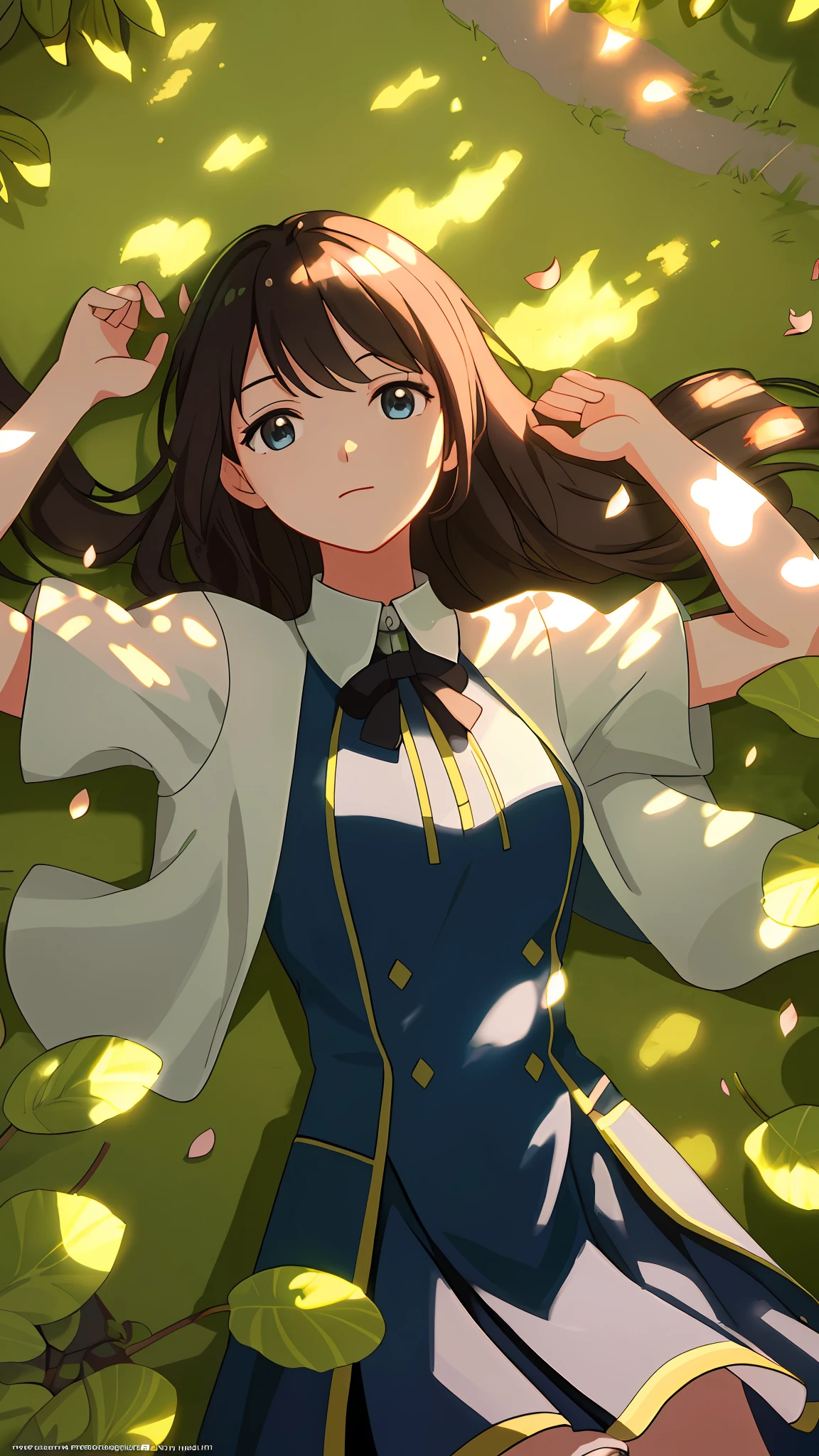 Masterpiece, best quality, (very detailed CG unity 8k wallpaper) (best quality), (best illustration), (best shadows) Nature's delicate leaves petals of various colors falling in the air light Tracking, super detailed --v6