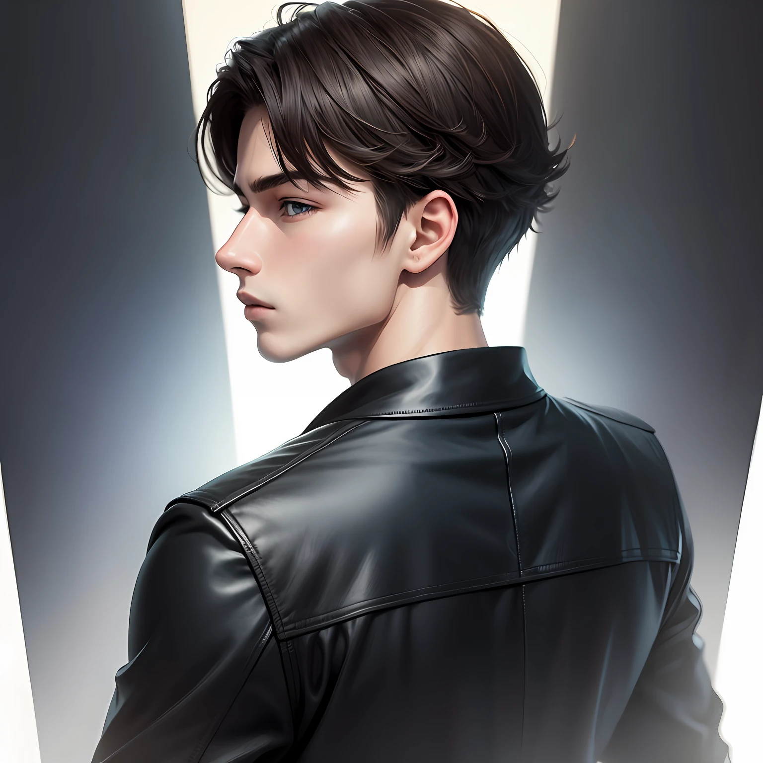 Real male side face young --auto
