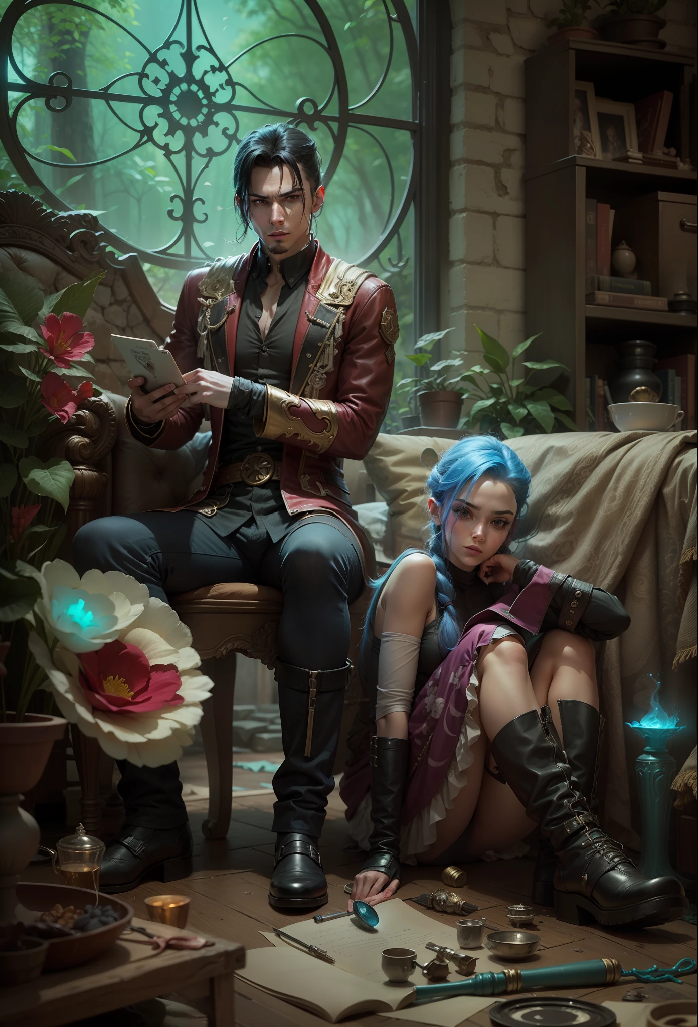 1 homem e 1 garota, Jinx, Silco de Arcane. Jinx e Silco. Jinx de Arcane