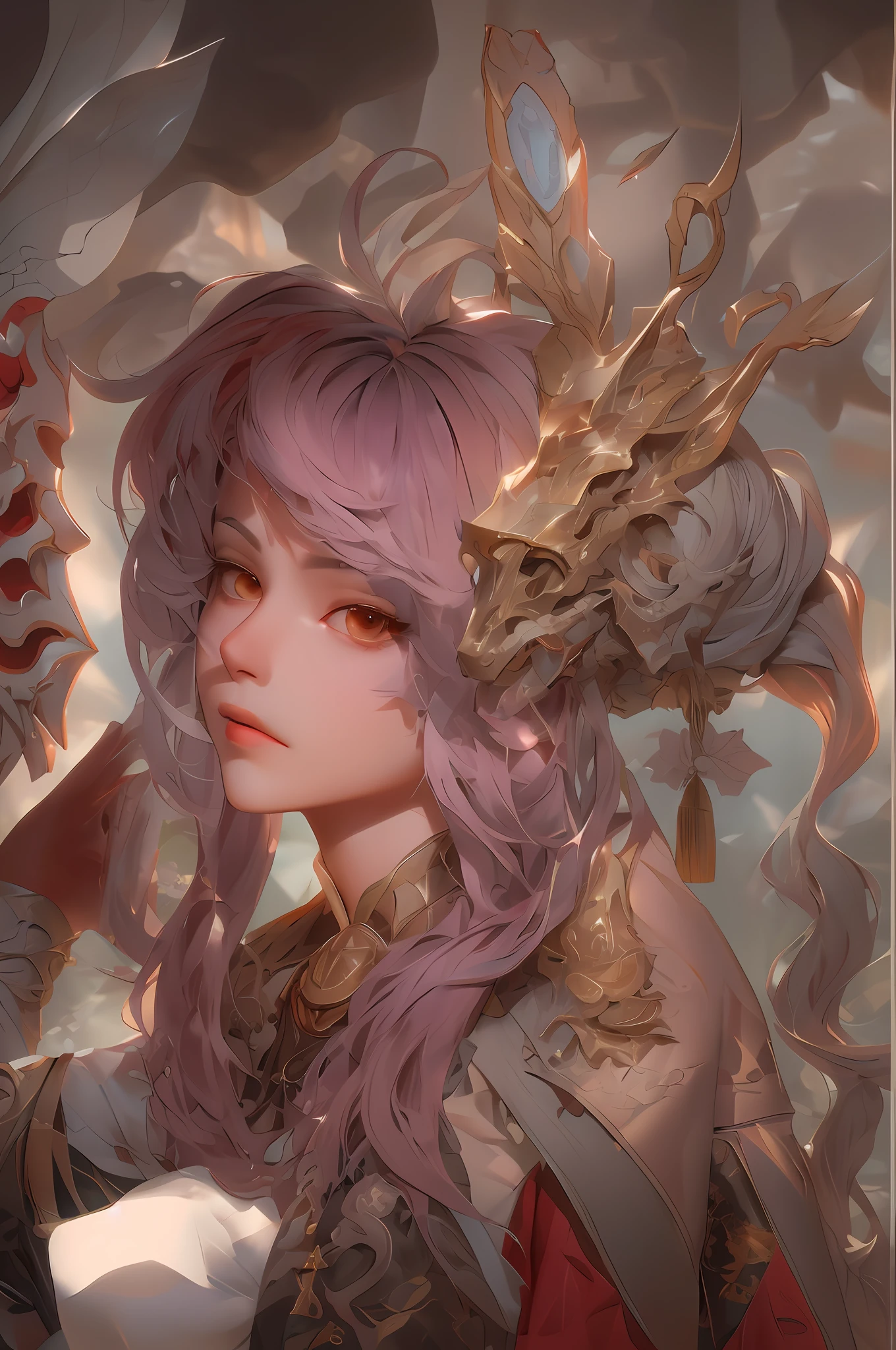 anime girl with pink hair and a dragon on her shoulder, artwork in the style of guweiz, detailed digital anime art, anime fantasy illustration, the dragon girl portrait, fanart best artstation, 2. 5 d cgi anime fantasy artwork, guweiz, fantasy art style, anime fantasy artwork, guweiz on artstation pixivม((Best quality)), ((masterpiece)), (detailed:1.4), 3D, an image of a beautiful female,HDR (High Dynamic Range),Ray Tracing,NVIDIA RTX,Super-Resolution,Unreal 5,Subsurface scattering,PBR Texturing,Post-processing,Anisotropic Filtering,Depth-of-field,Maximum clarity and sharpness,Multi-layered textures,Albedo and Specular maps,Surface shading,Accurate simulation of light-material interaction,Perfect proportions,Octane Render,Two-tone lighting,Wide aperture,Low ISO,White balance,Rule of thirds,8K RAW,