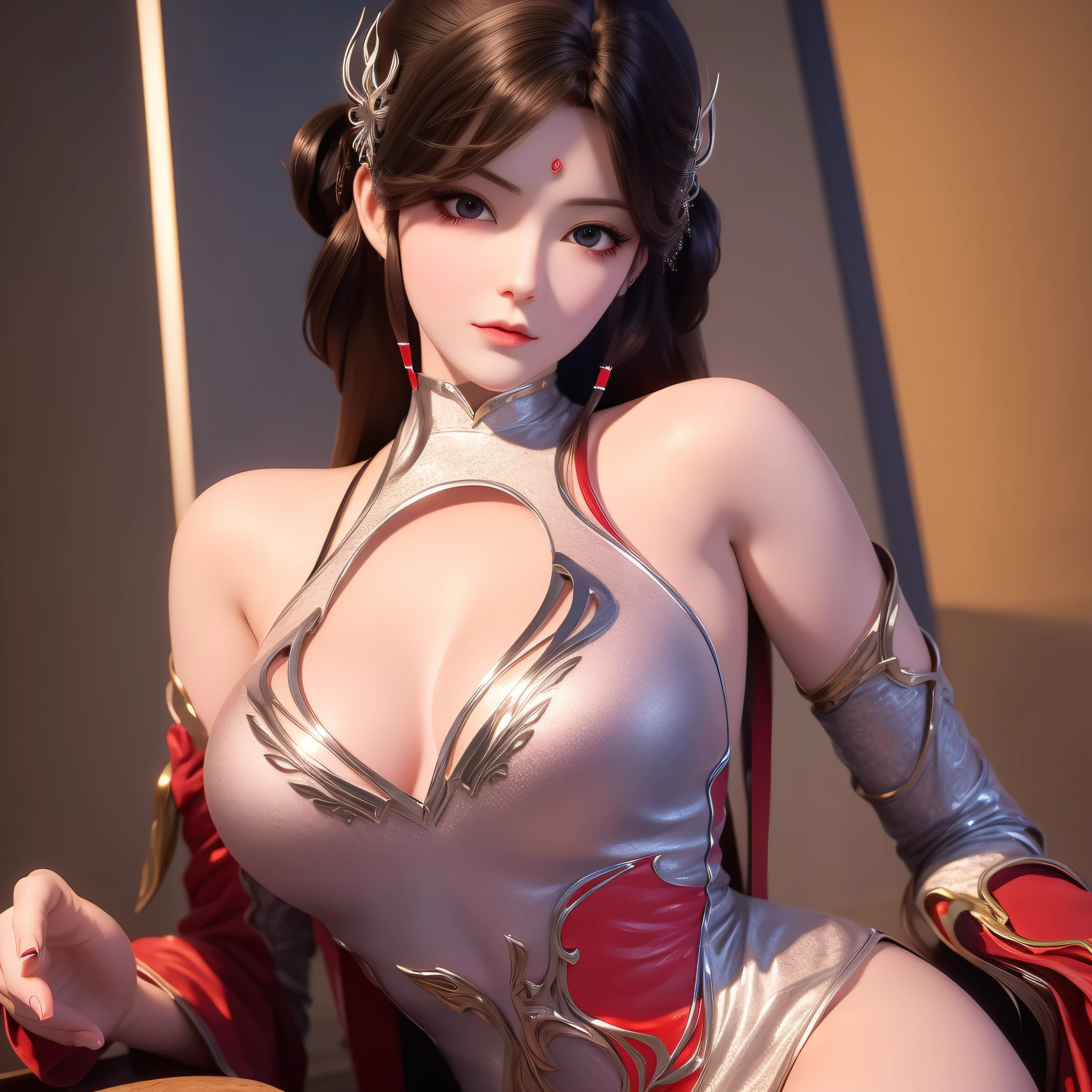 a woman in a lingersuit posing for a picture, big boobs, full body, beautiful alluring anime woman, seductive anime girl, ig model | artgerm, seductive. highly detailed, trending on cgstation, extremely detailed artgerm, beautiful realistic upper body, sexy pose, photorealistic perfect body, on a mannequin. high quality, range murata and artgerm